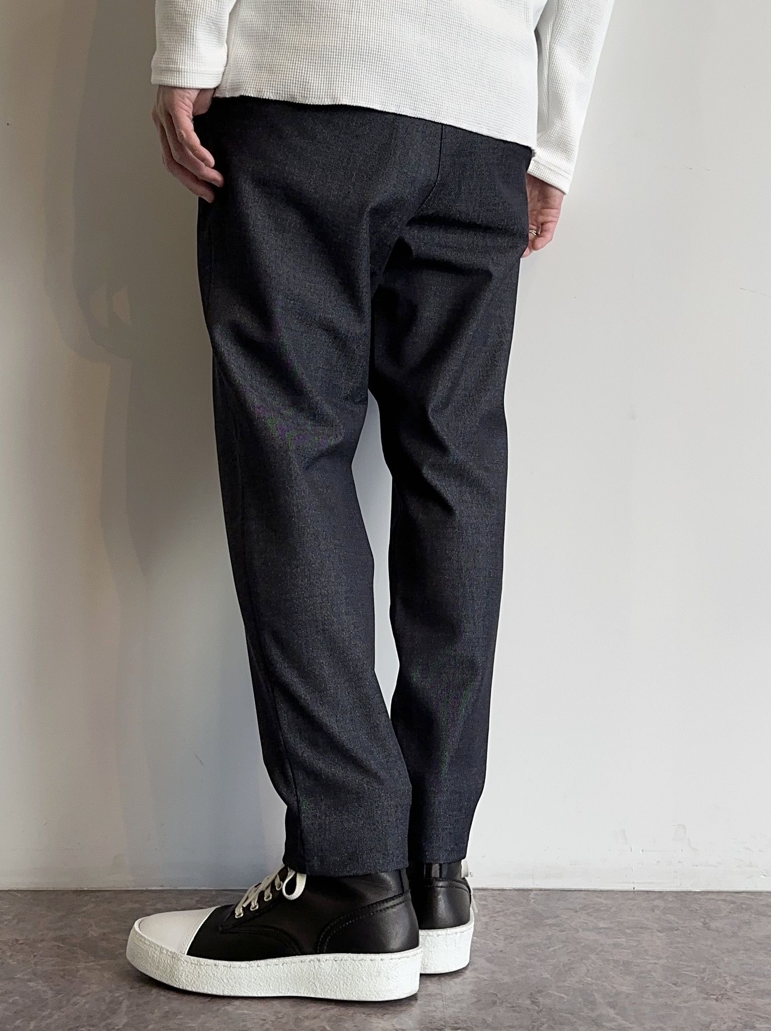 PAT WIDE EASY PANTS / RC31-ST-036 / ベルト付きテーパードワイドパンツ / デニム