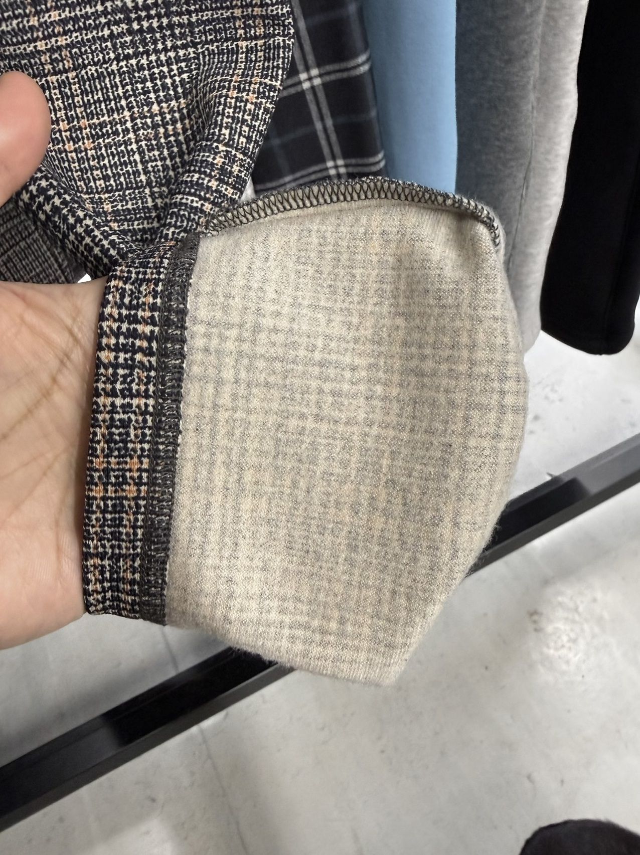 JT HEAT CHECK PT / RC42-ST-045 / 裏起毛切り替えラインタックパンツ / グレンチェック グレー×オレンジ (11月中旬入荷予定)