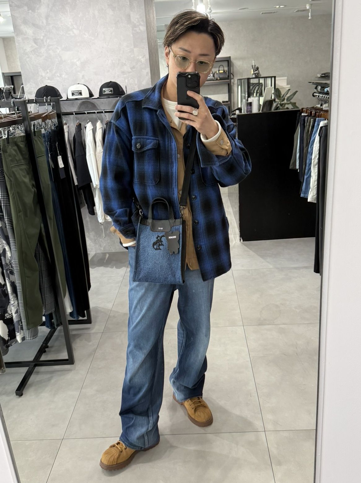 DENIM MINI TOTE BAG / RC40-BAG-001RD / デニムミニトートショルダーバッグ / デニム (5月中旬入荷予定)