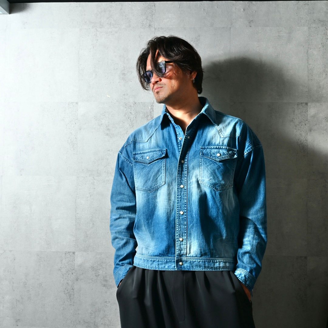 WESTAN JK / DP1-JK-004 / ウエスタンシャツジャケット / ミディアムインディゴ (3月中旬入荷予定)