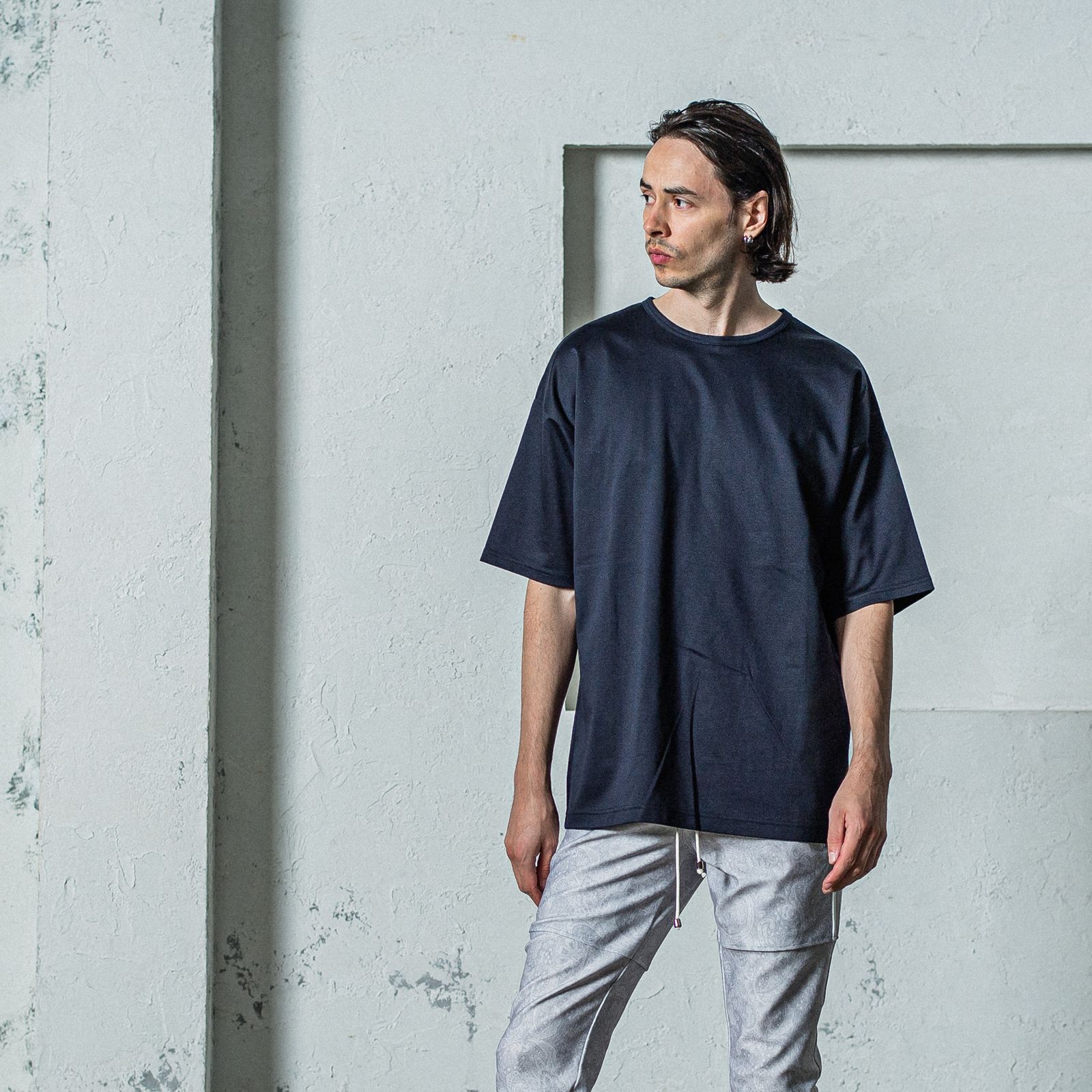 FINEST BASIC LOOSE T / RC35-T-007 / 最高品質コットンビッグTシャツ / ネイビー