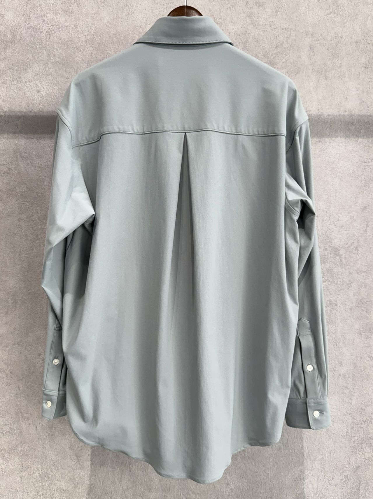 NYLON JACK SHIRTS / RC39-SH-001 / オーバーサイズナイロンシャツ / アクア