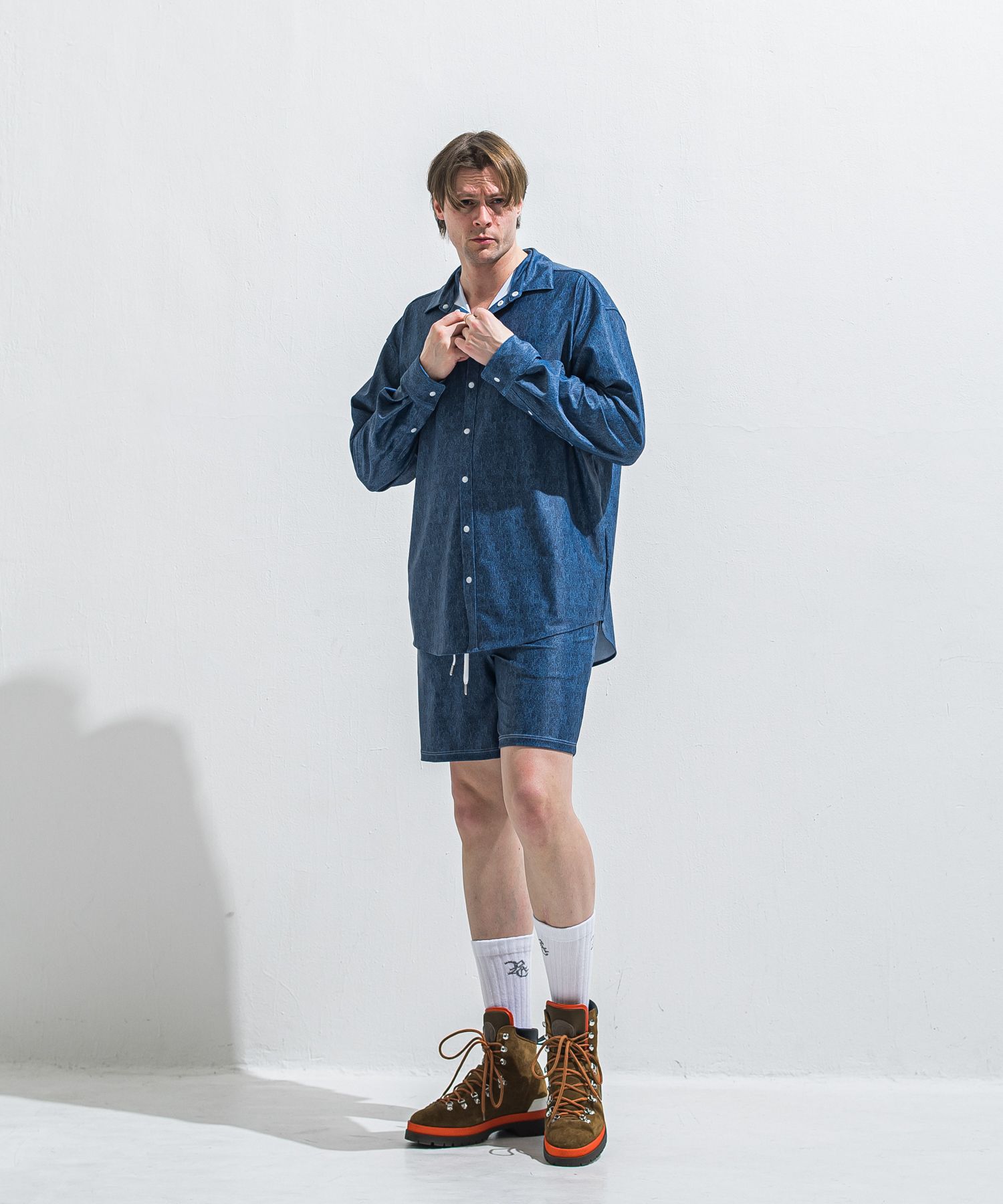 RUSH JACK SHIRTS / RC40-SH-001 / オーバーサイズラッシュガードシャツ / ダークインディゴ (5月中旬入荷予定)