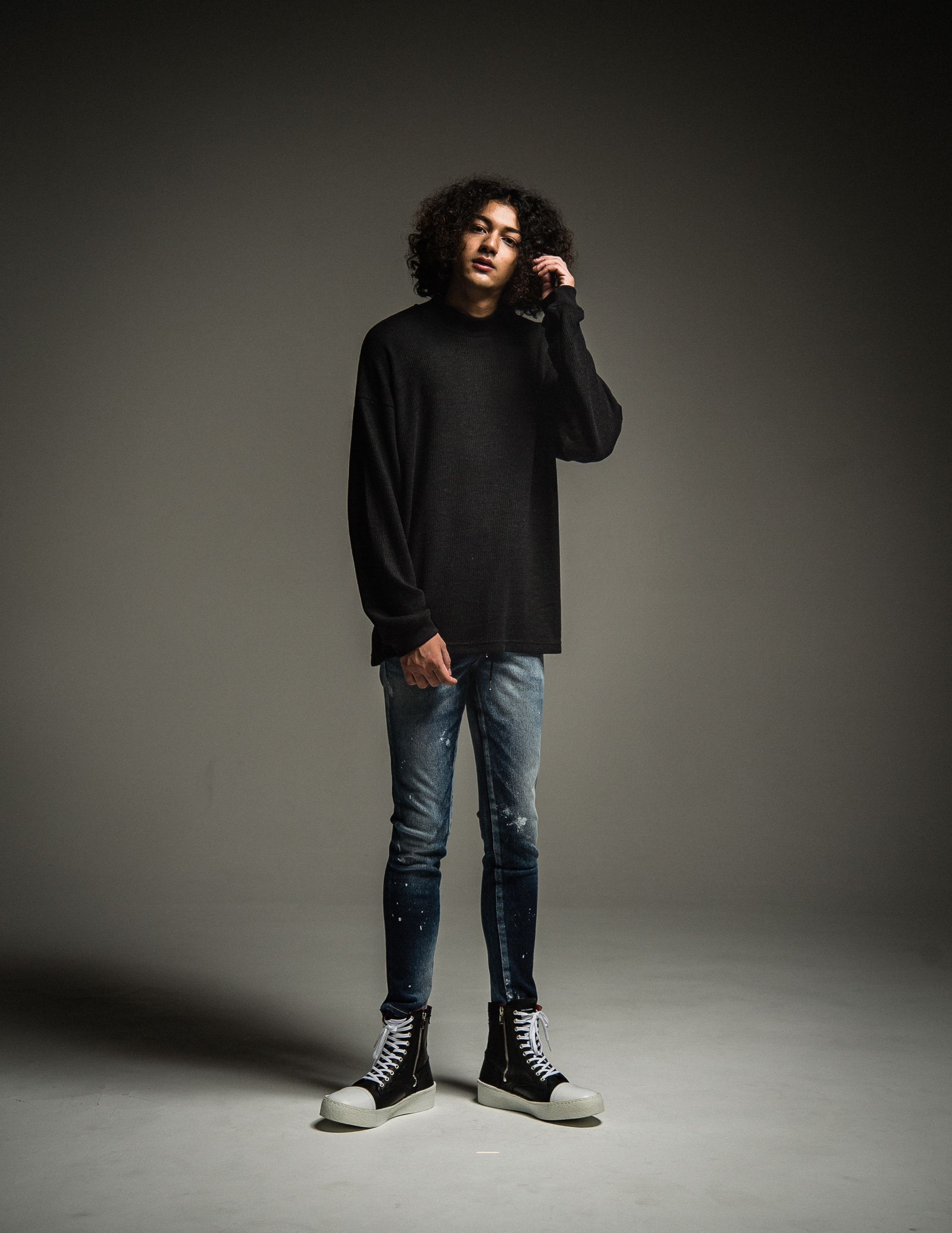 MOCKNECK OVER KNIT / RC22-K-001 / モックネックニット