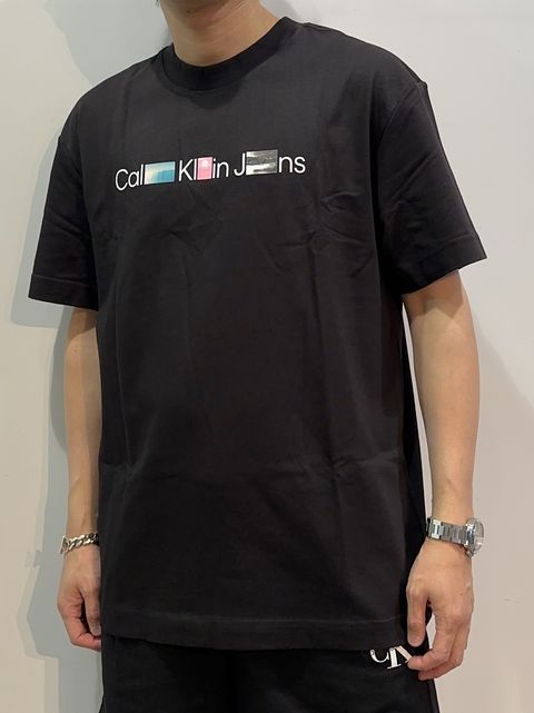 ロゴフォトプリント リラックスクルーネックTシャツ / J325195 / ブラック