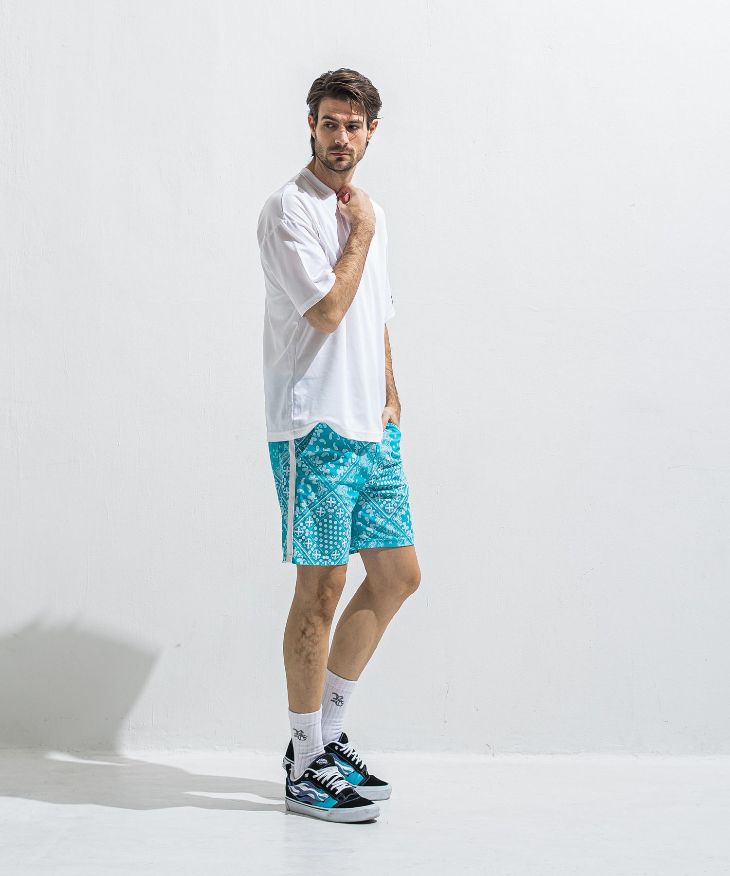 REV MESH OVER TEE / RC40-T-004 / メッシュビッグTシャツ / ホワイト (6月中旬入荷予定)