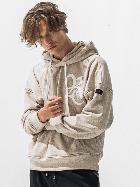 RC VELOURS FLEECE HOODIE / RC42-C-008 / 裏起毛RCロゴプルオーバーパーカー / ベージュ (11月上旬入荷予定)