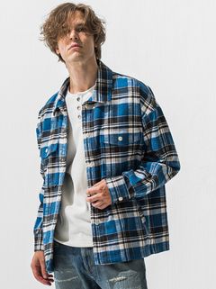 OLD SLABL CHECK JK / RC42-JK-005 / チェックCPOジャケット / ブルー (12月下旬入荷予定)