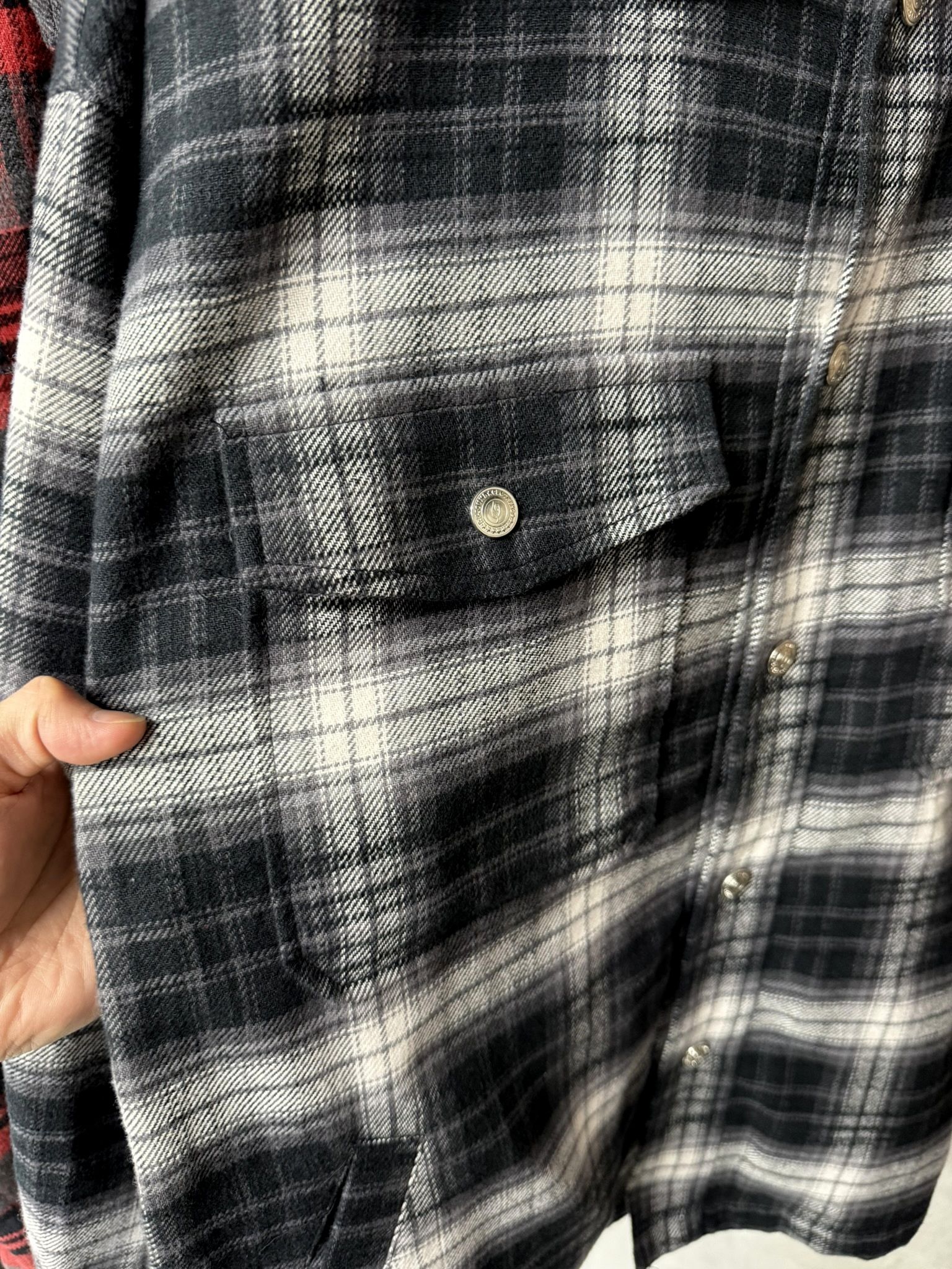 OLD SLABL CHECK JK / RC42-JK-005 / チェックCPOジャケット / ブラック (12月下旬入荷予定)