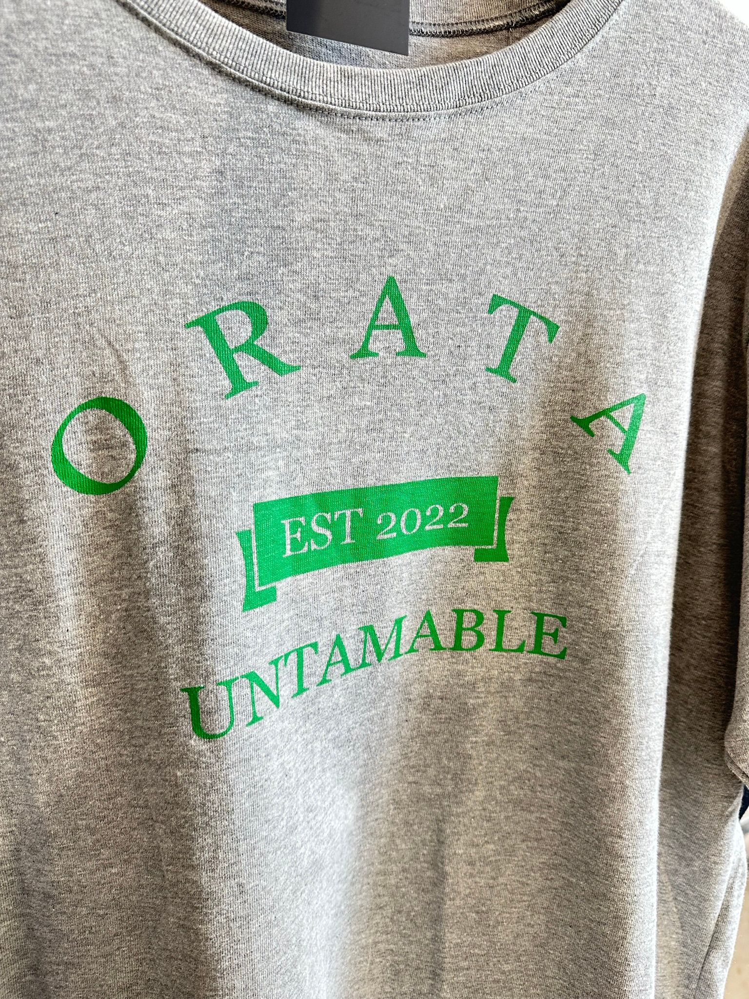 VINTAGE COLLEGE CREW T / OR2-T-001 / プリントTシャツ / グレー (6月中旬入荷予定)