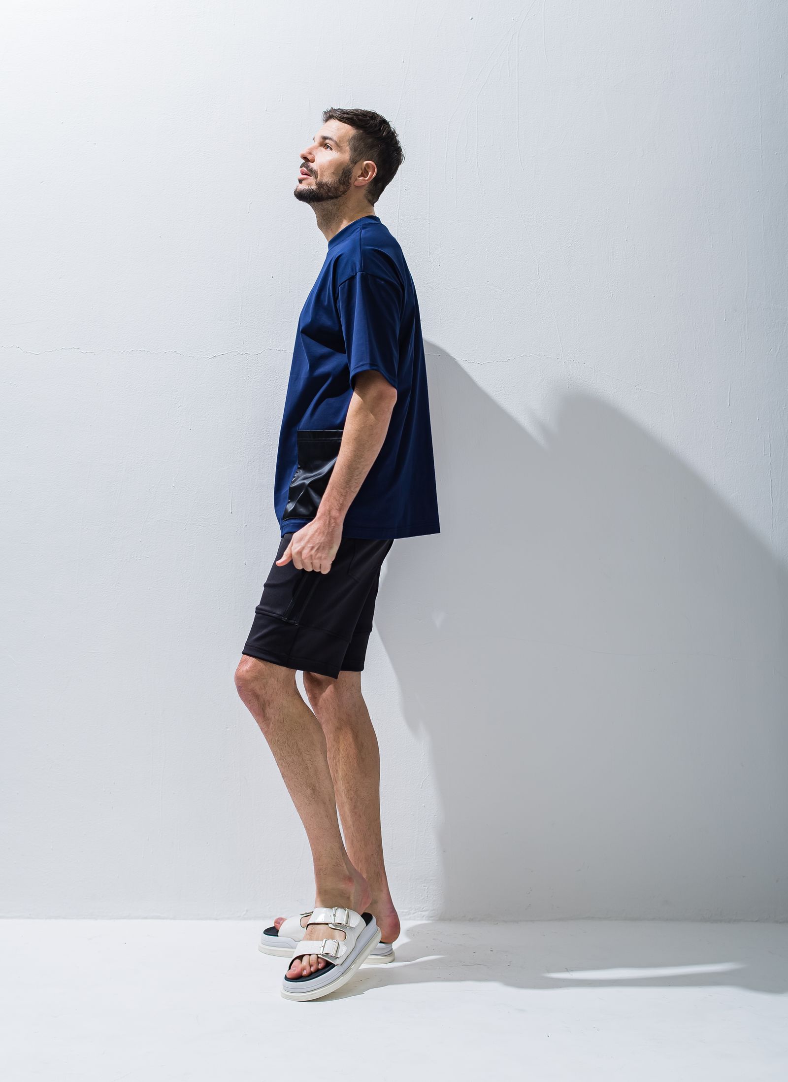 SIDE POCKET OVER TEE / RC28-T-005 / サイドポケットビッグTシャツ / ネイビー