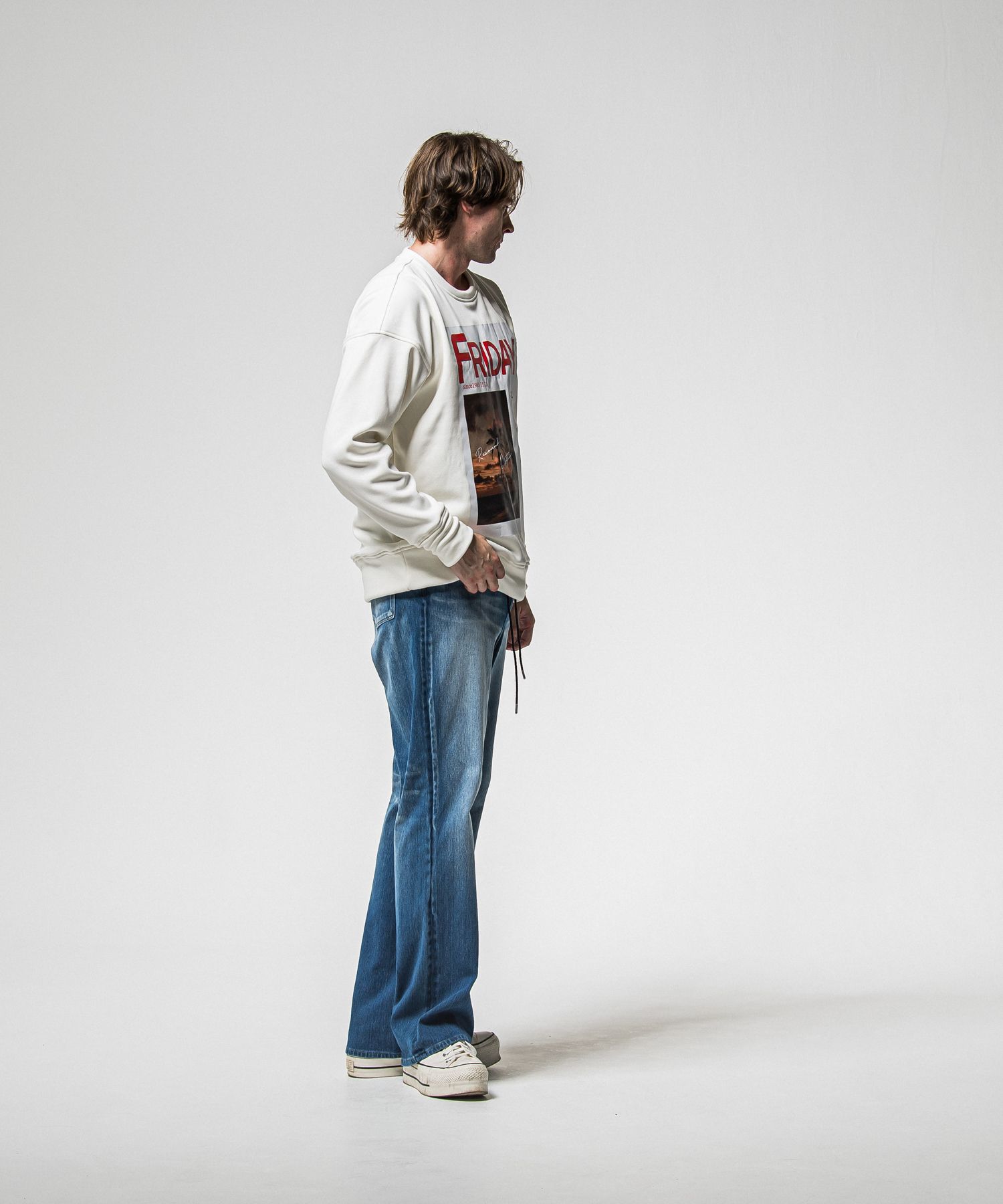 KING DENIM JERSEY / RC38-ST-005 / デニムジャージバギーワイドパンツ / インディゴユーズド (12月中旬入荷予定)