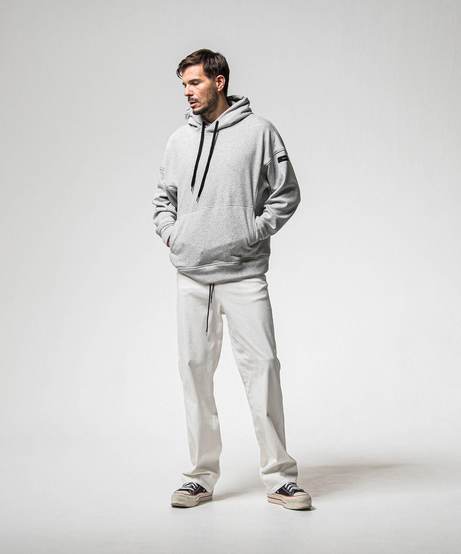 KING DENIM JERSEY / BASIC-ST-005 / デニムジャージバギーワイドパンツ / ホワイト (12月中旬入荷予定)