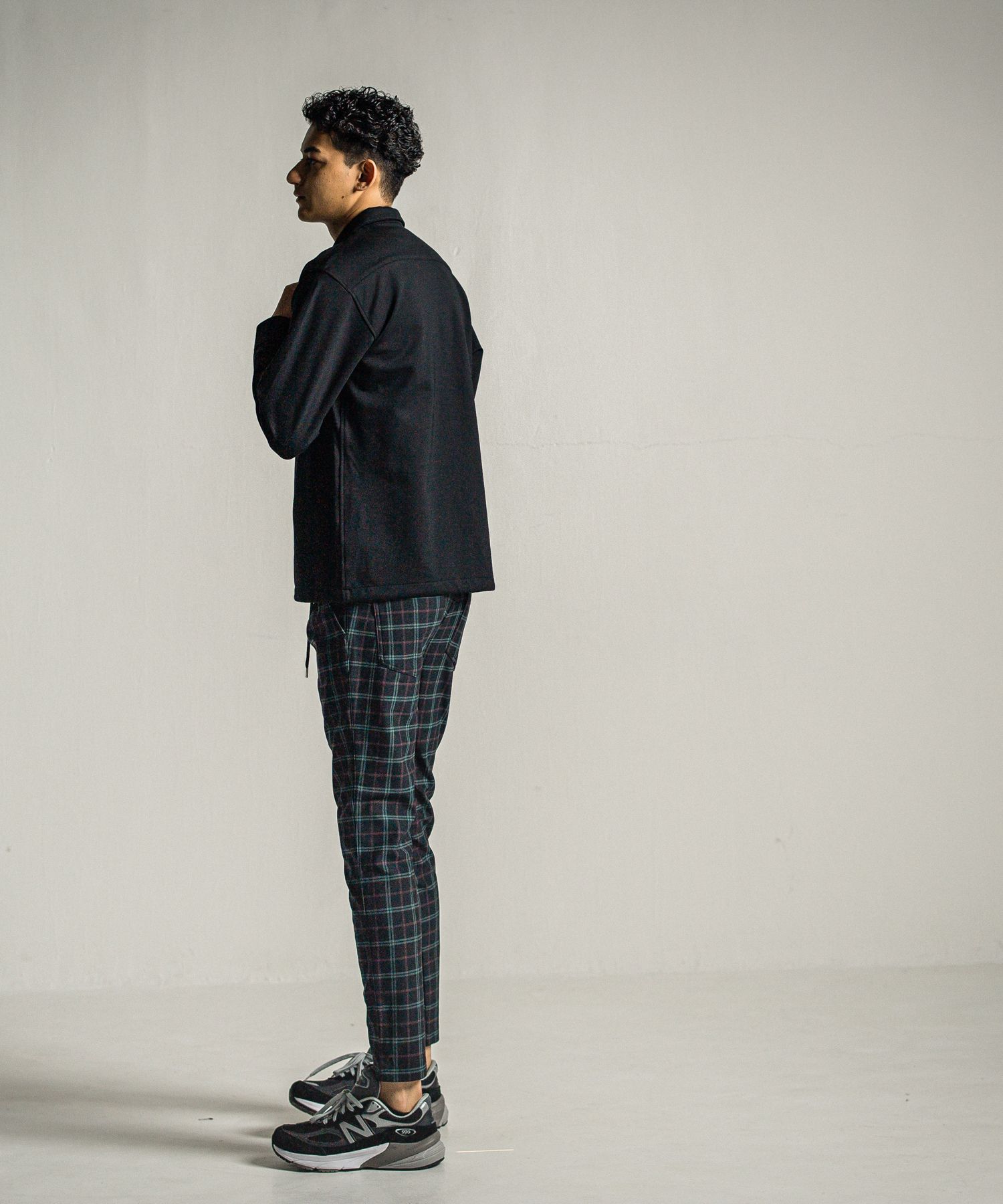 PULLOVER JERSEY SHIRT / RC34-SH-002 / 裏起毛ハーフジップシャツ / ブラック