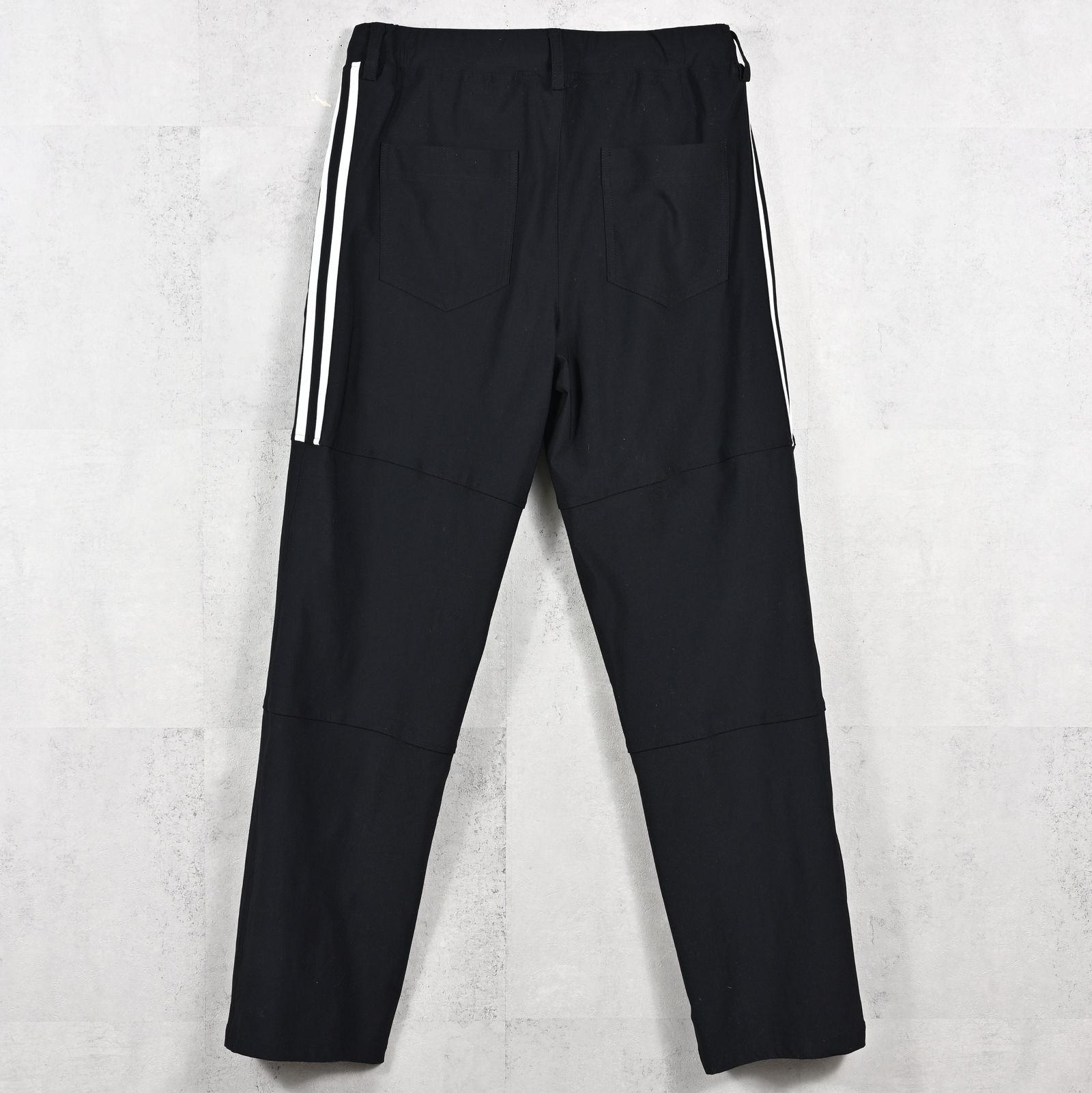 JOHNSON LINE WIDE PANTS / RC39-ST-009WT / ジョンソンラインワイドタックパンツ / ブラック×ホワイト (1月下旬入荷予定)