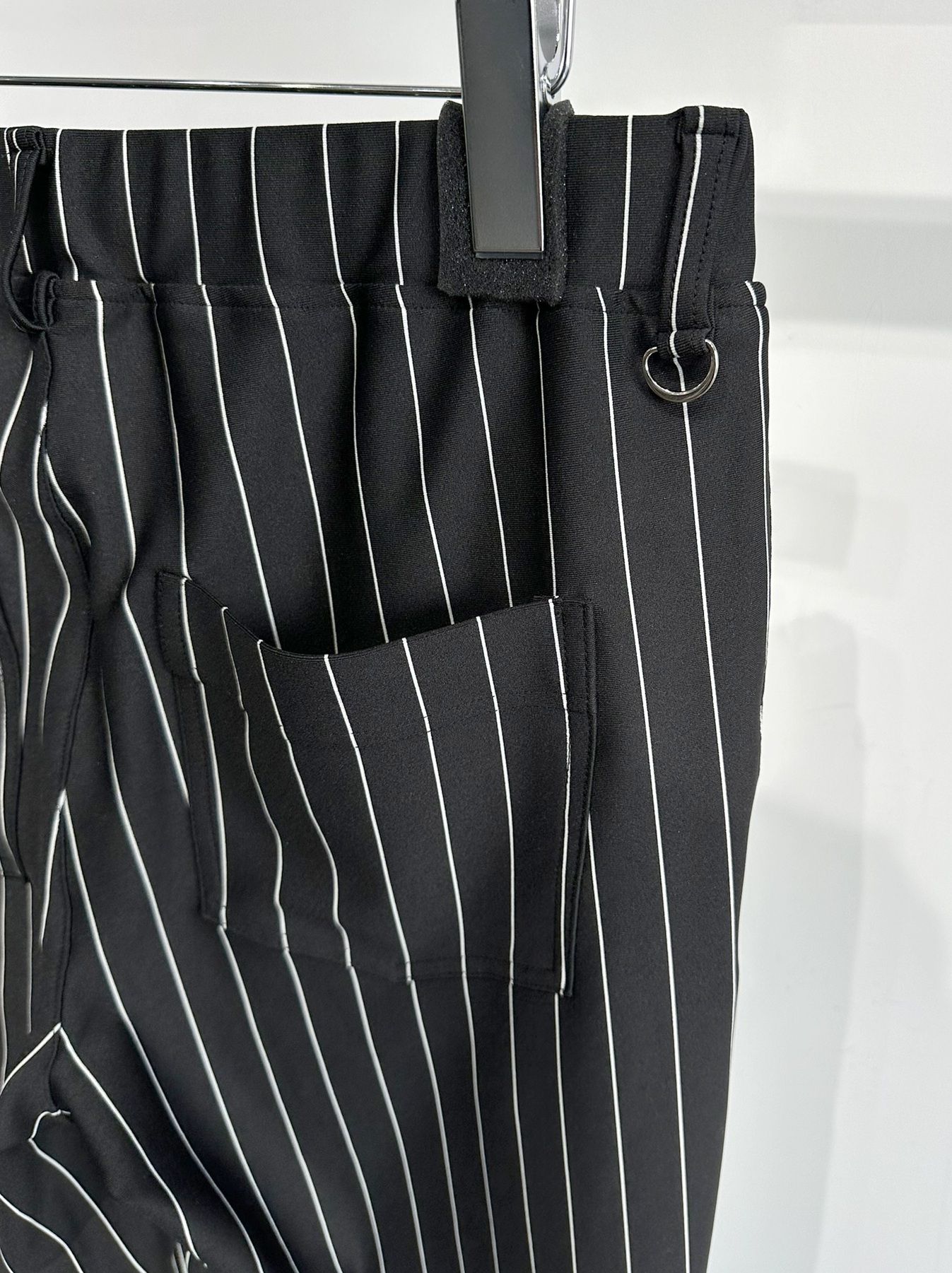 CHRIS EASY WIDE TUCK PANTS / RC35-ST-016WT / ワイドタックパンツ / ブラックストライプ