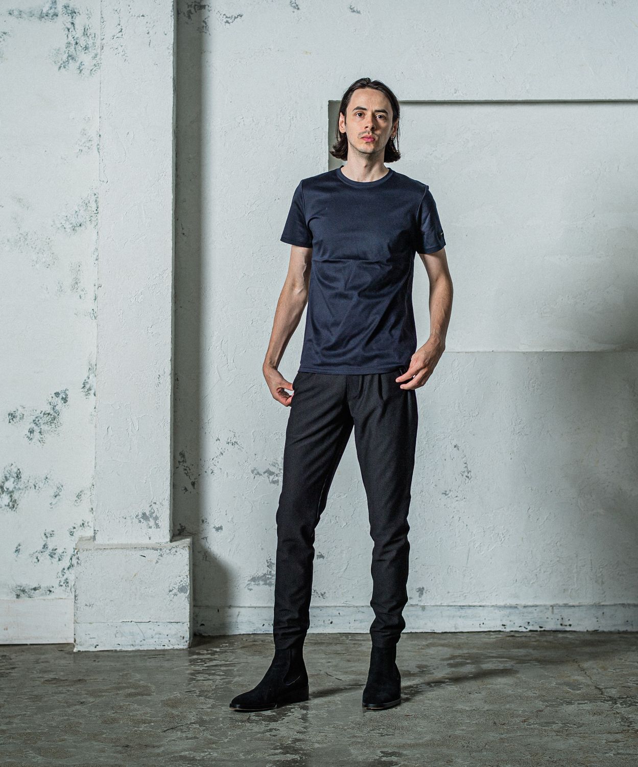 FINEST BASIC T / RC35-T-006 / 最高品質コットンTシャツ / ネイビー