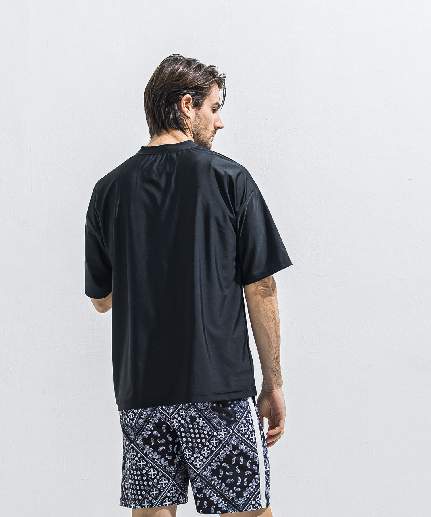 RC RUSH OVER T / RC40-T-009 / RCロゴラッシュガードビッグTシャツ / ブラック×ブラック (6月上旬入荷予定)