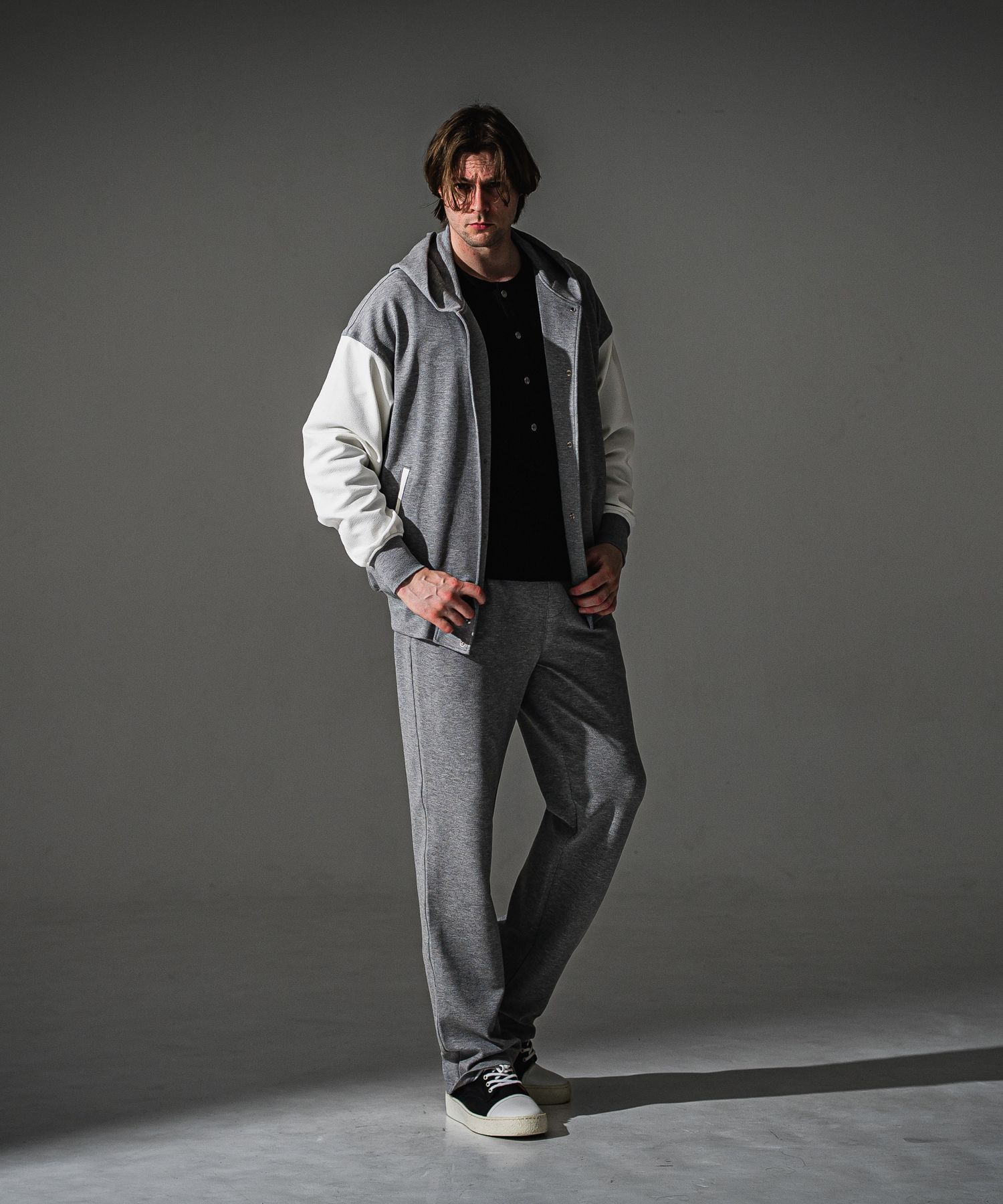 SEMI WIDE TUCK PANTS / RC41-ST-016WT / セミワイドタックパンツ / ブリスターグレー (7月下旬入荷予定)