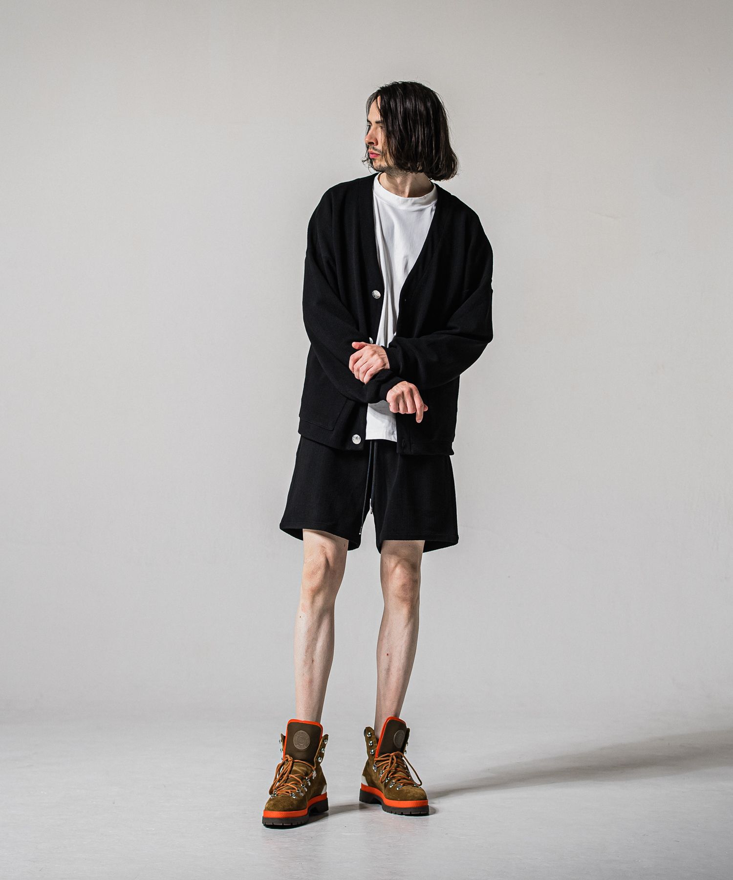 BLISTER KNIT C/D / RC41-C-004 / ブリスターニットカーディガン / ブラック (8月下旬入荷予定)