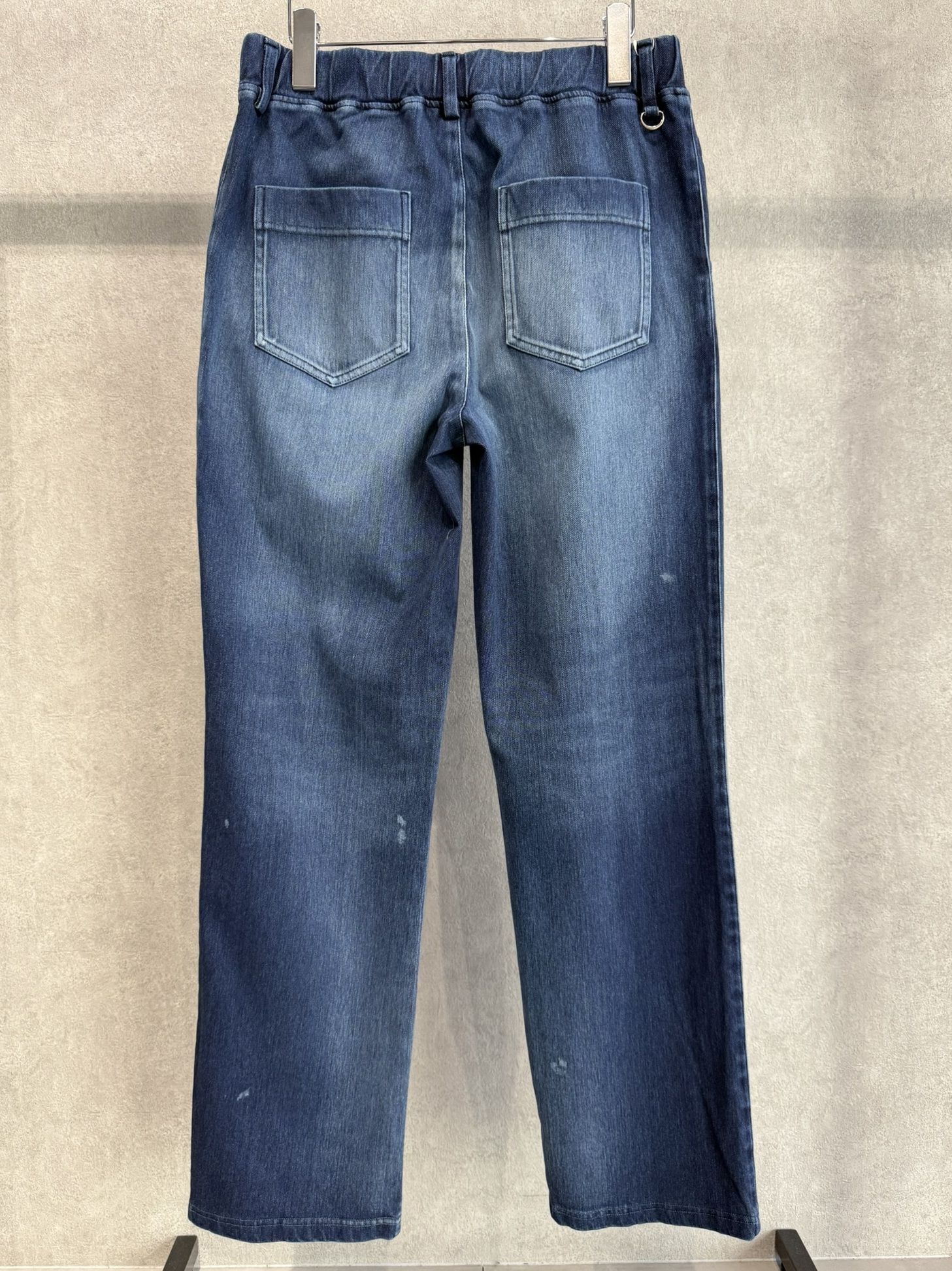 DENIM JERSEY WIDE PT / RC39-ST-016WTD / ライトオンスデニムジャージ ワイドパンツ / ダークインディゴ