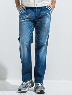 EDGE DENIM SEMI WIDE PT / RC40-ST-014WTD / デニムジャージセミワイドラインパンツ / ダークインディゴ (5月中旬入荷予定)