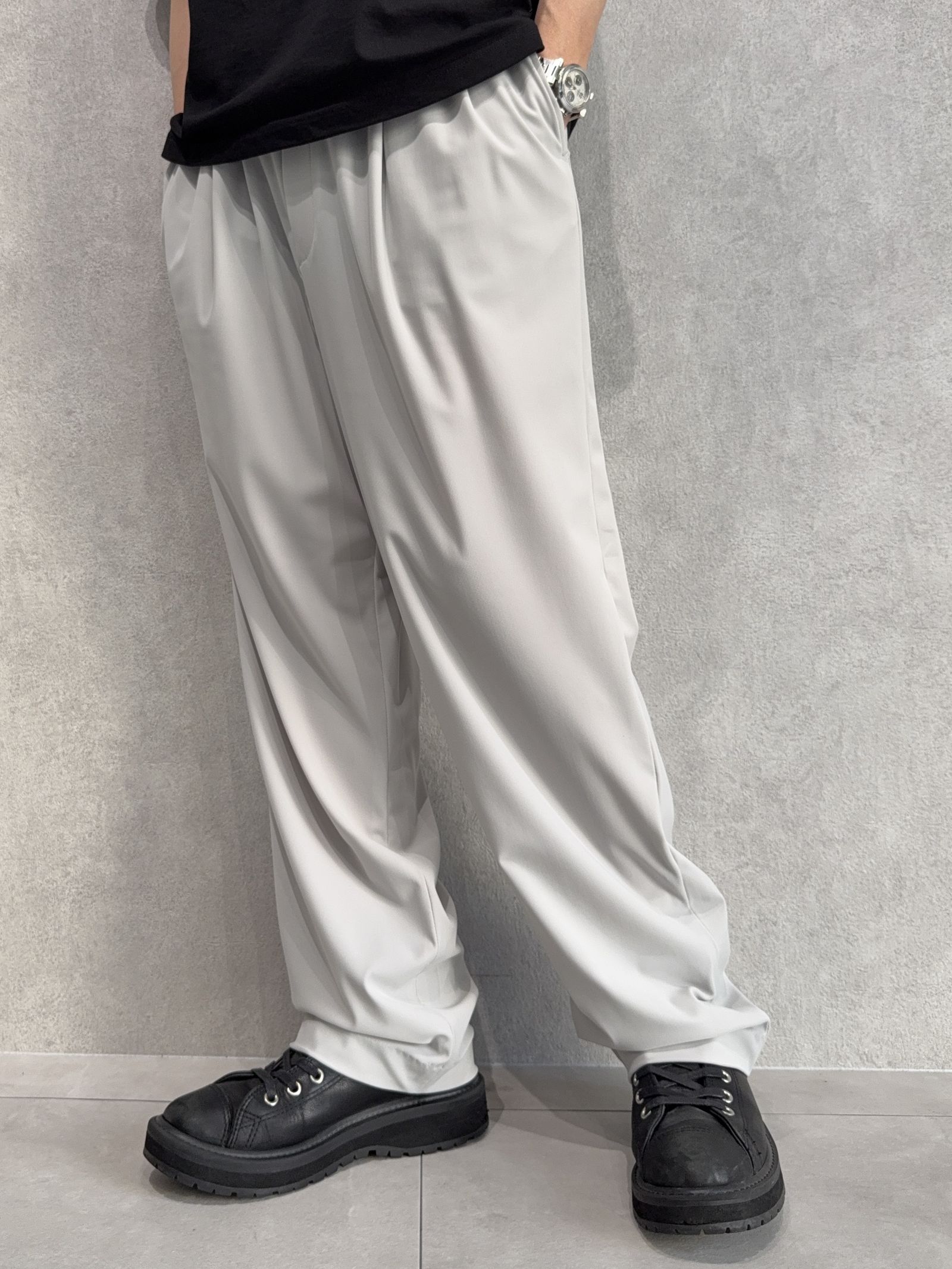 BEN PANTS / RC40-ST-038 / スーパーワイドパンツ / グレー