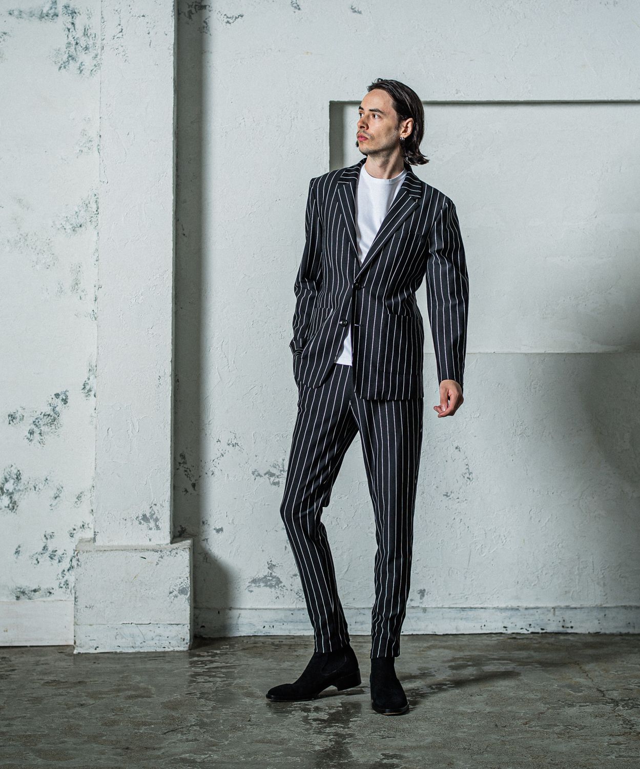 CHRIS EASY PANTS / RC35-ST-016 / イージーパンツ / ブラックストライプ