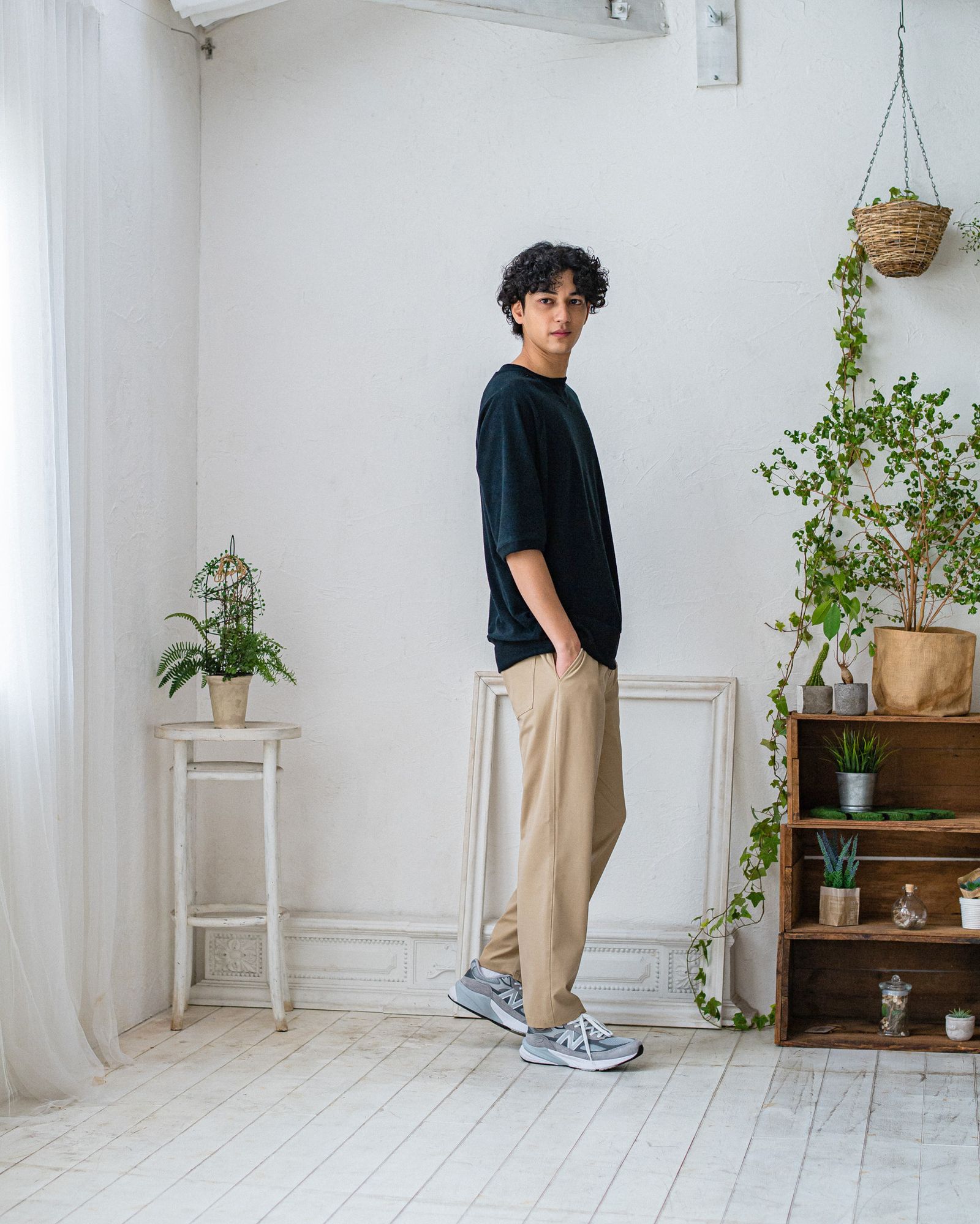 PILE HALF SLEEVE / RC32-T-007 / パイルビッグTシャツ / ブラック