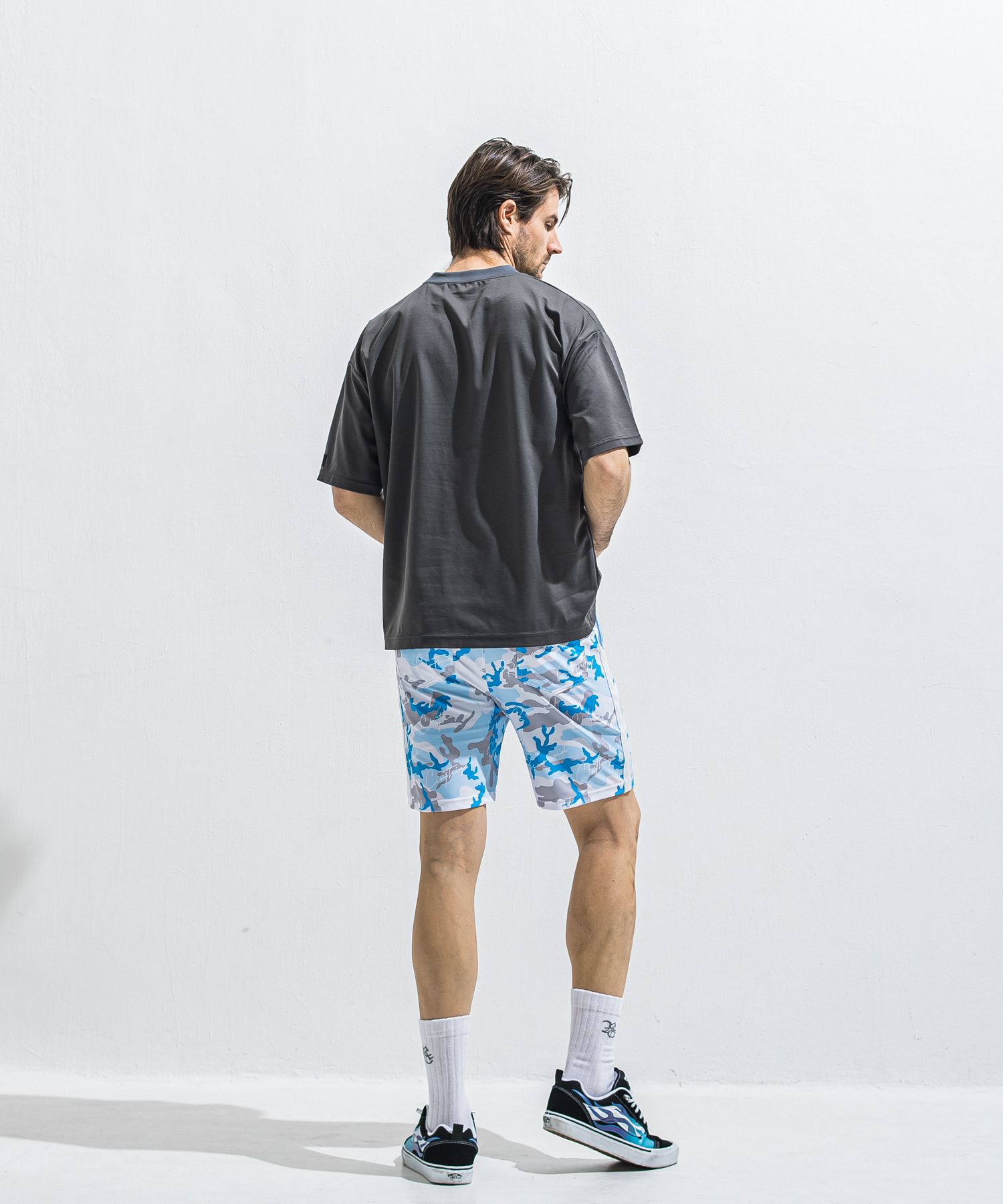 REV MESH OVER TEE / RC40-T-004 / メッシュビッグTシャツ / チャコール (6月中旬入荷予定)