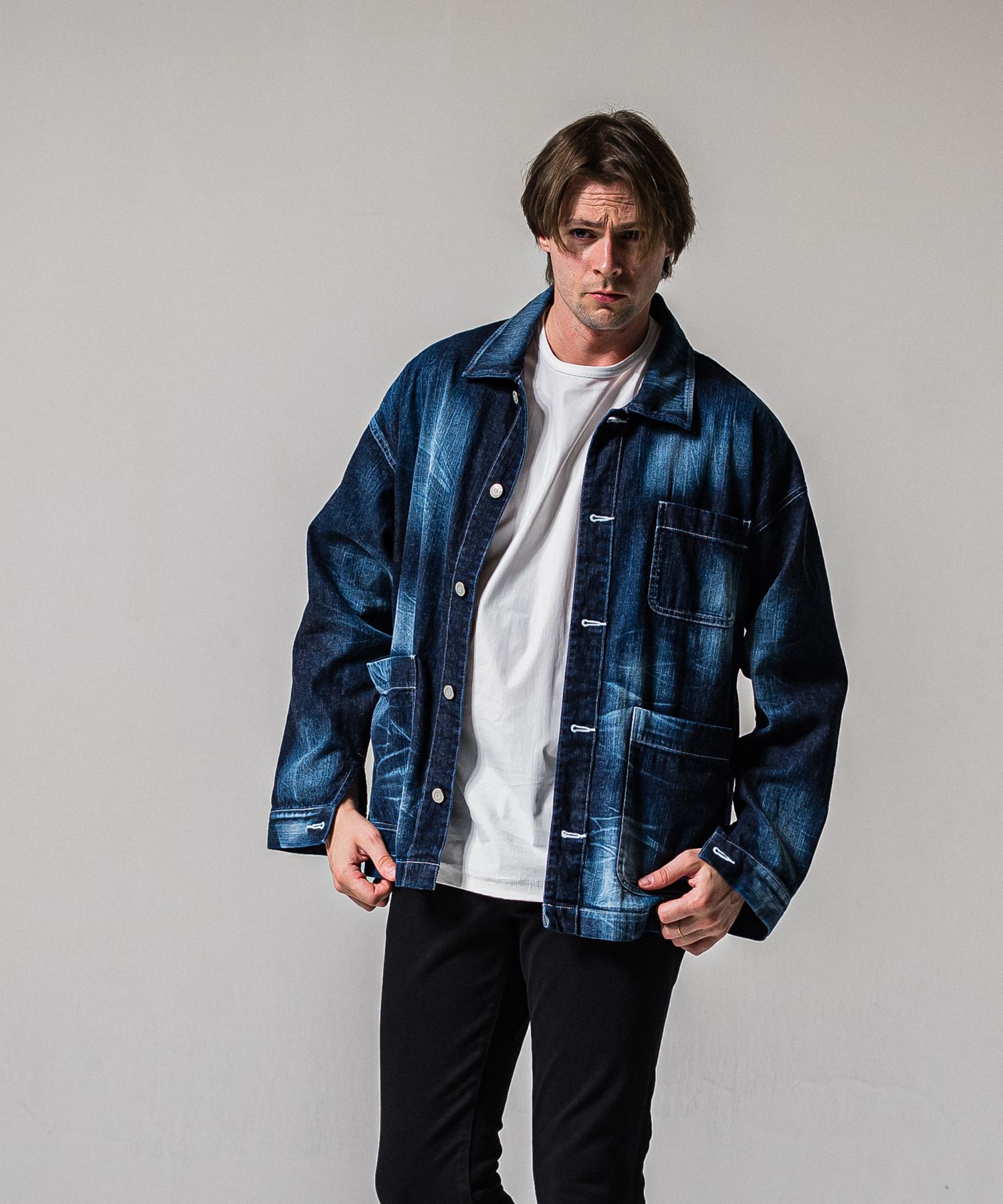 RC CAVER ALL / RC39-JK-004 / デニムカバーオール / ダークインディゴ (2月中旬入荷予定)