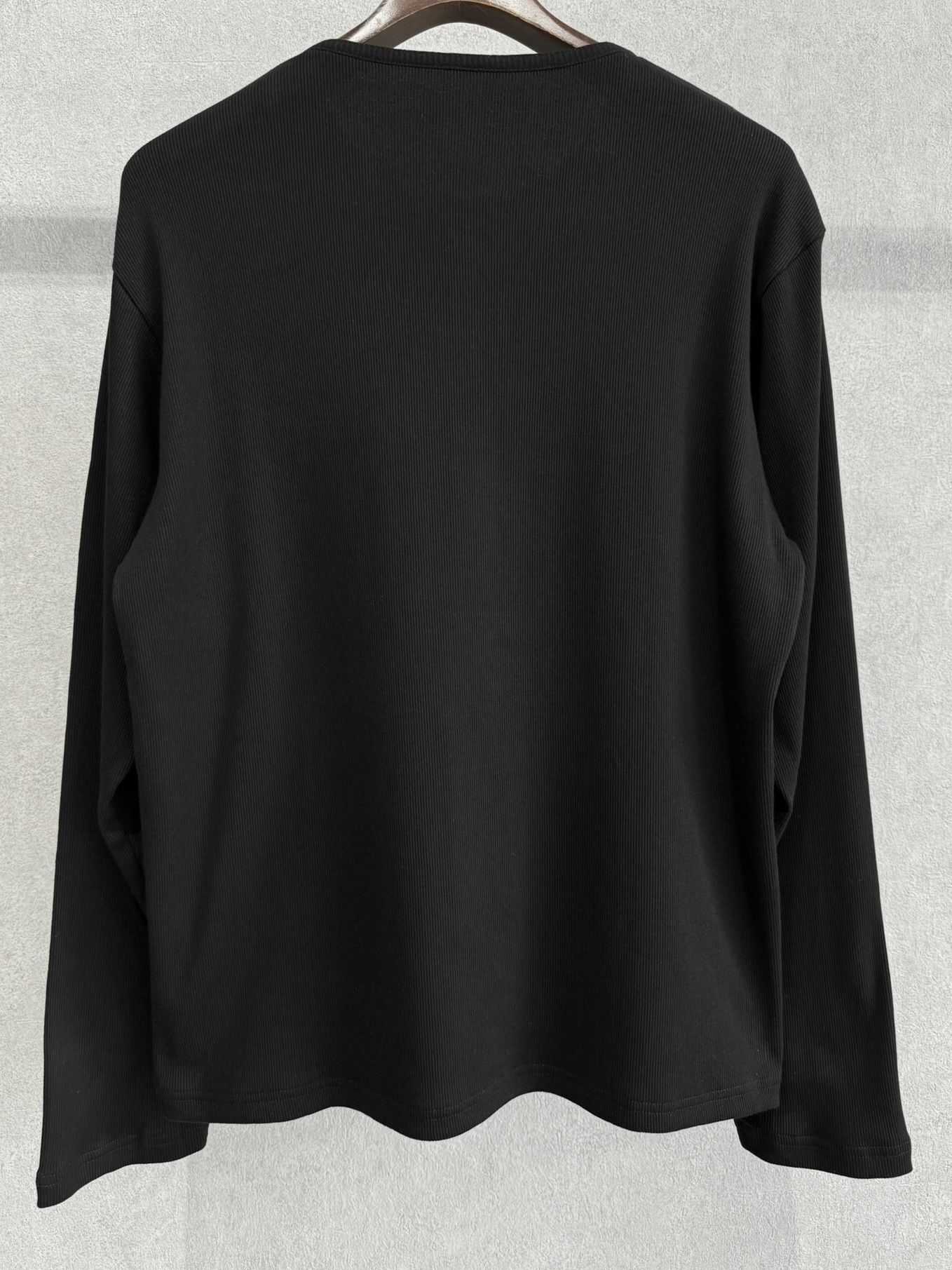 RIB HENRY LONGSLEEVE / RC41-T-005 / リブヘンリーネック長袖Tシャツ / ブラック
