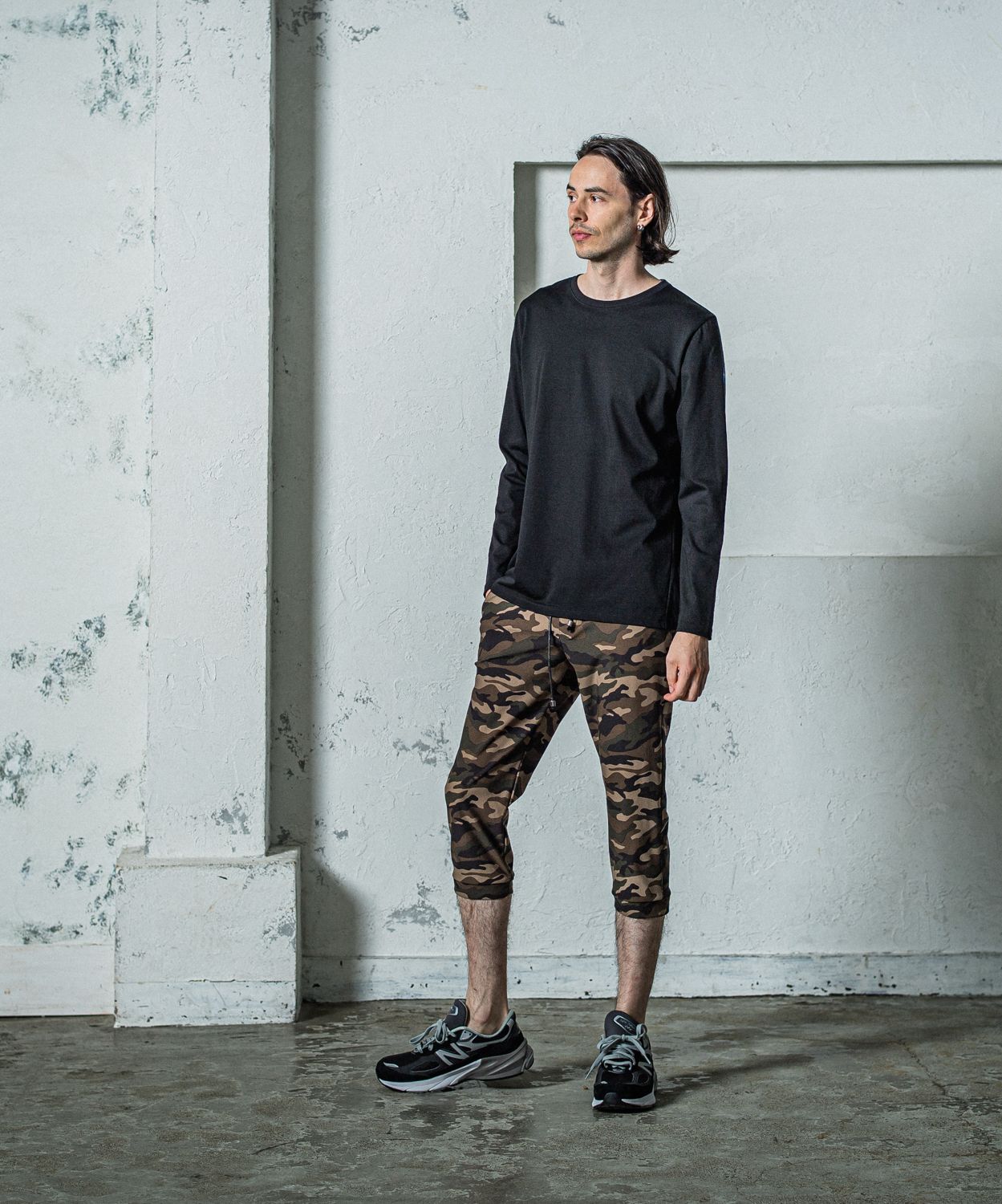LONG SLEEVE TEE / RC35-T-008 / 無地長袖Tシャツ / ブラック
