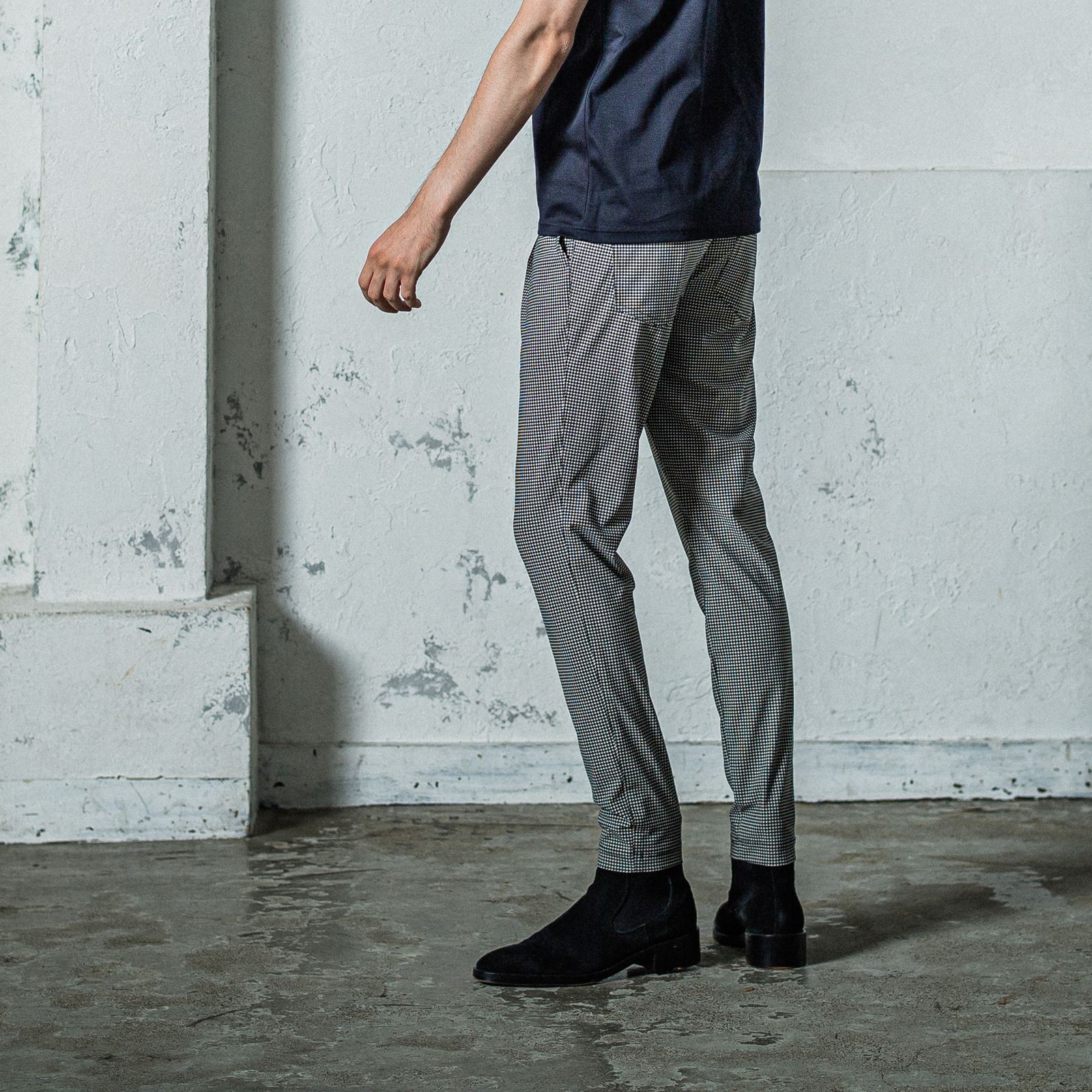 CHRIS EASY TUCK PANTS / RC35-ST-016T / イージータックパンツ / 千鳥柄