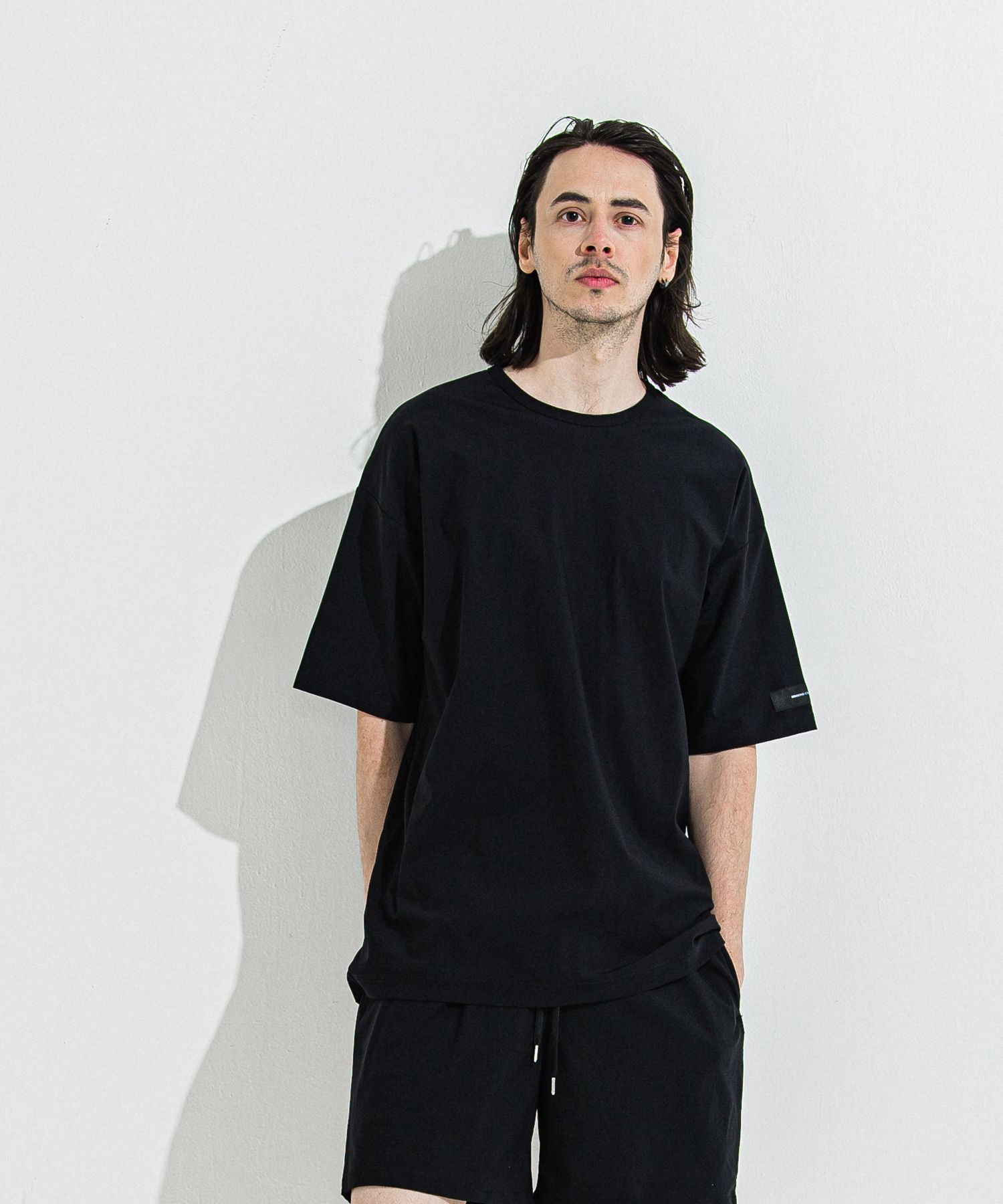 NYLON OVER T / RC36-T-003 / ナイロンビッグTシャツ / ブラック