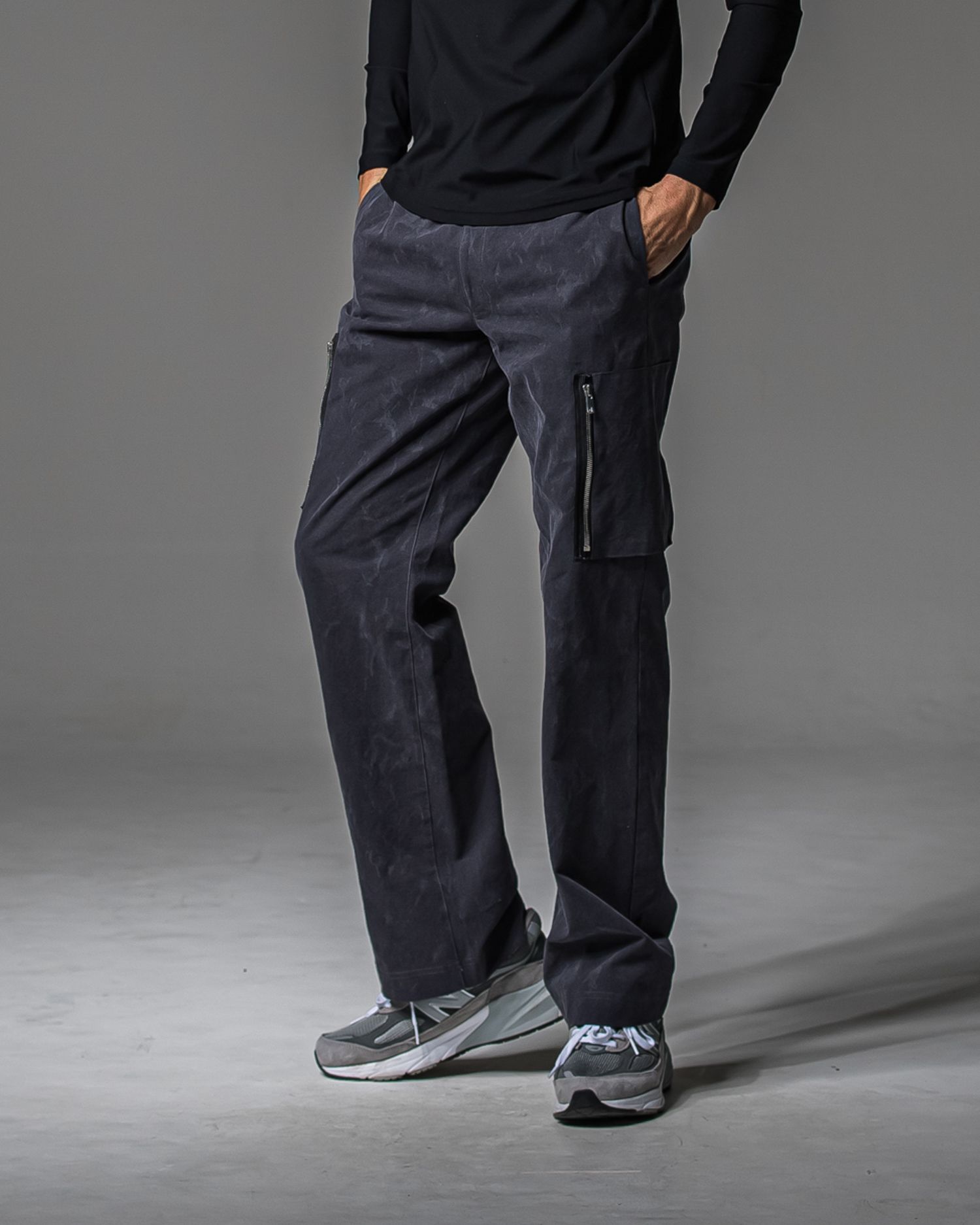 DAVID CARGO PANTS / RC37-ST-040 / ミリタリーワイドカーゴパンツ / ヴィンテージブラック