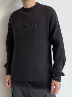 インスティテューショナルロゴ ニットセーター / J323982 / ブラック