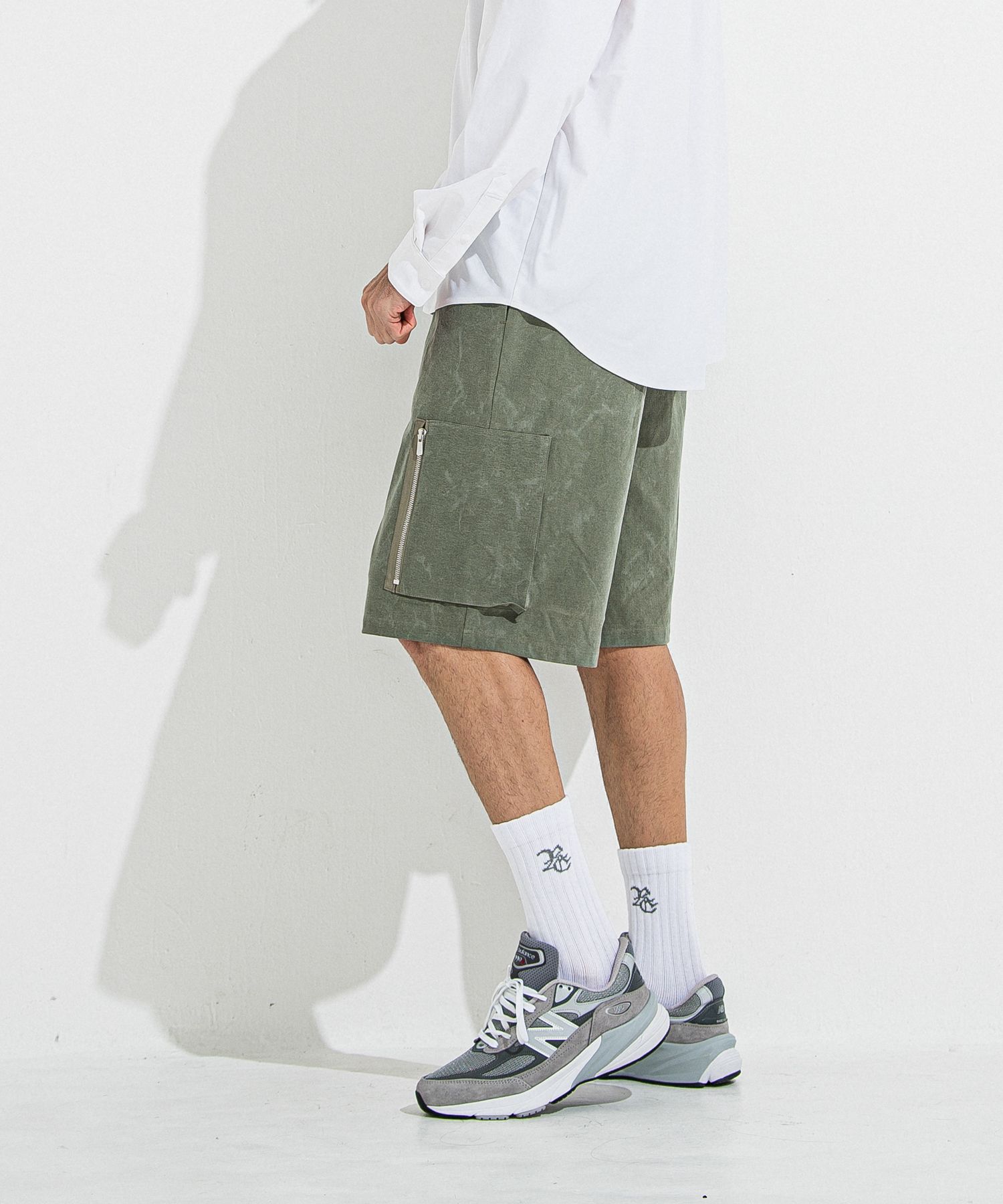 DAVID CARGO HALF PANTS / RC36-HP-007 / ミリタリーカーゴハーフパンツ / ヴィンテージカーキ