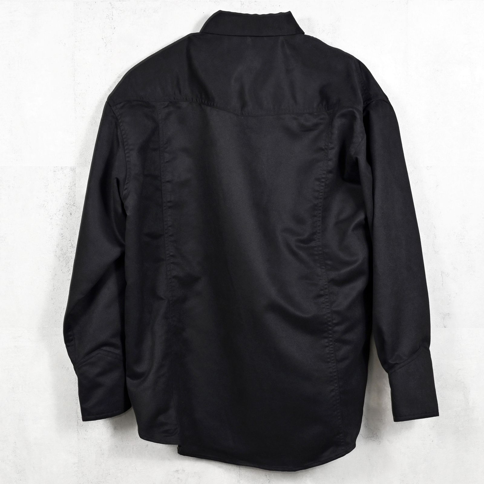 JAMES OVER SUEDE SHIRT / RC37-SH-003 / スエードエコレザーシャツ / ブラック