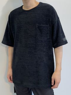PILE LOOSE POCKET TEE / RC27-T-005 / パイルビッグポケットTシャツ / ブラック※