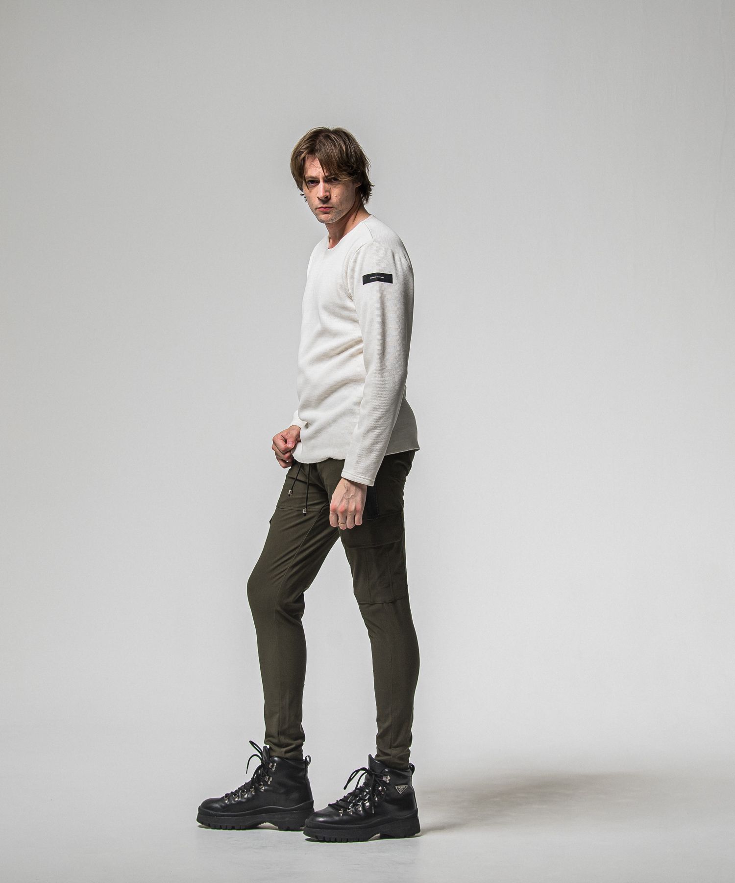 VELOURS FLEECE NEO THERMAL / RC38-C-001 / 裏起毛サーマルロングTシャツ / ホワイト (10月中旬入荷予定)