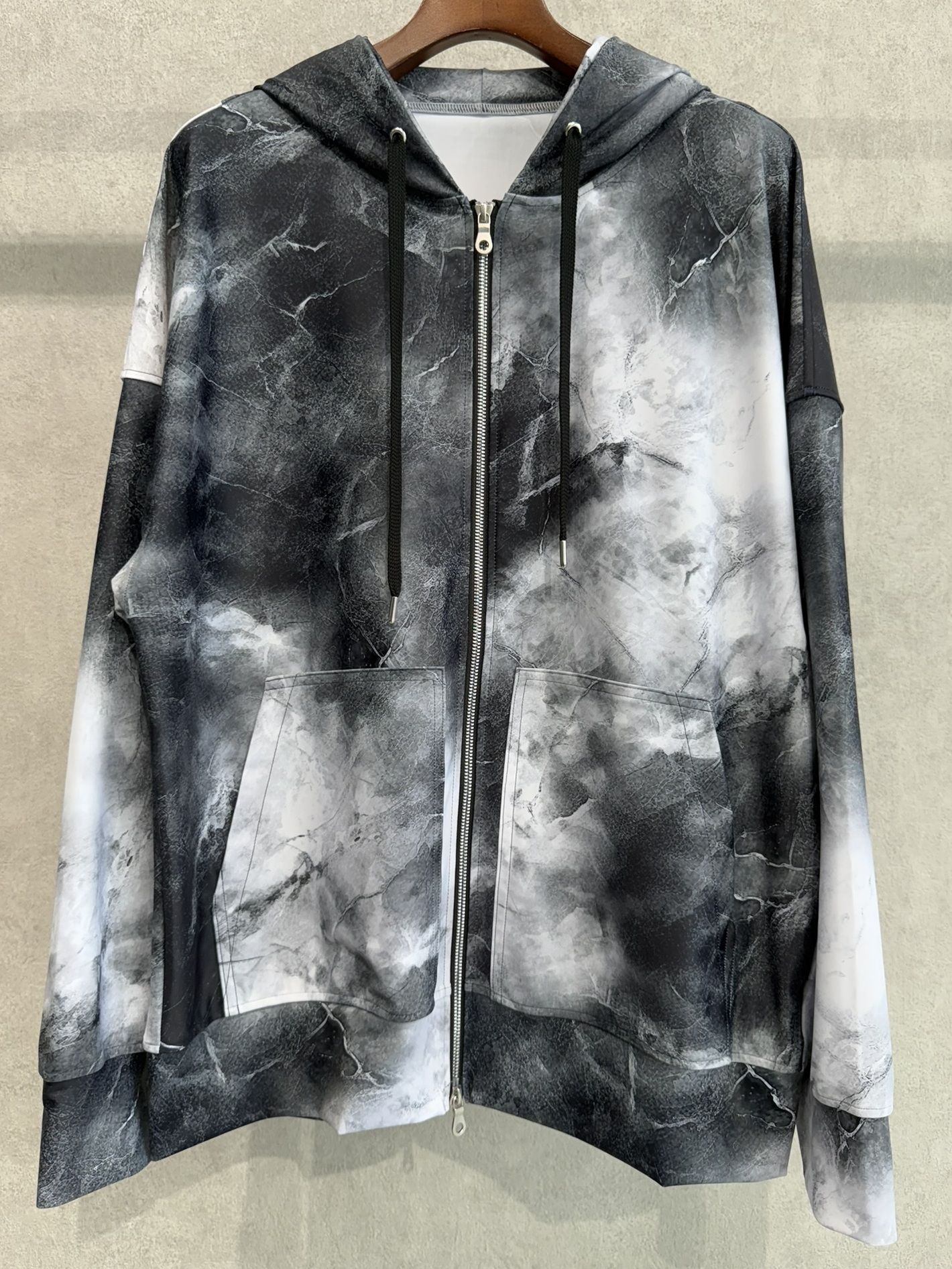 RUSH OVER ZIPUP HOODIE / RC36-C-001 / ラッシュガードパーカー / マーブルブラック