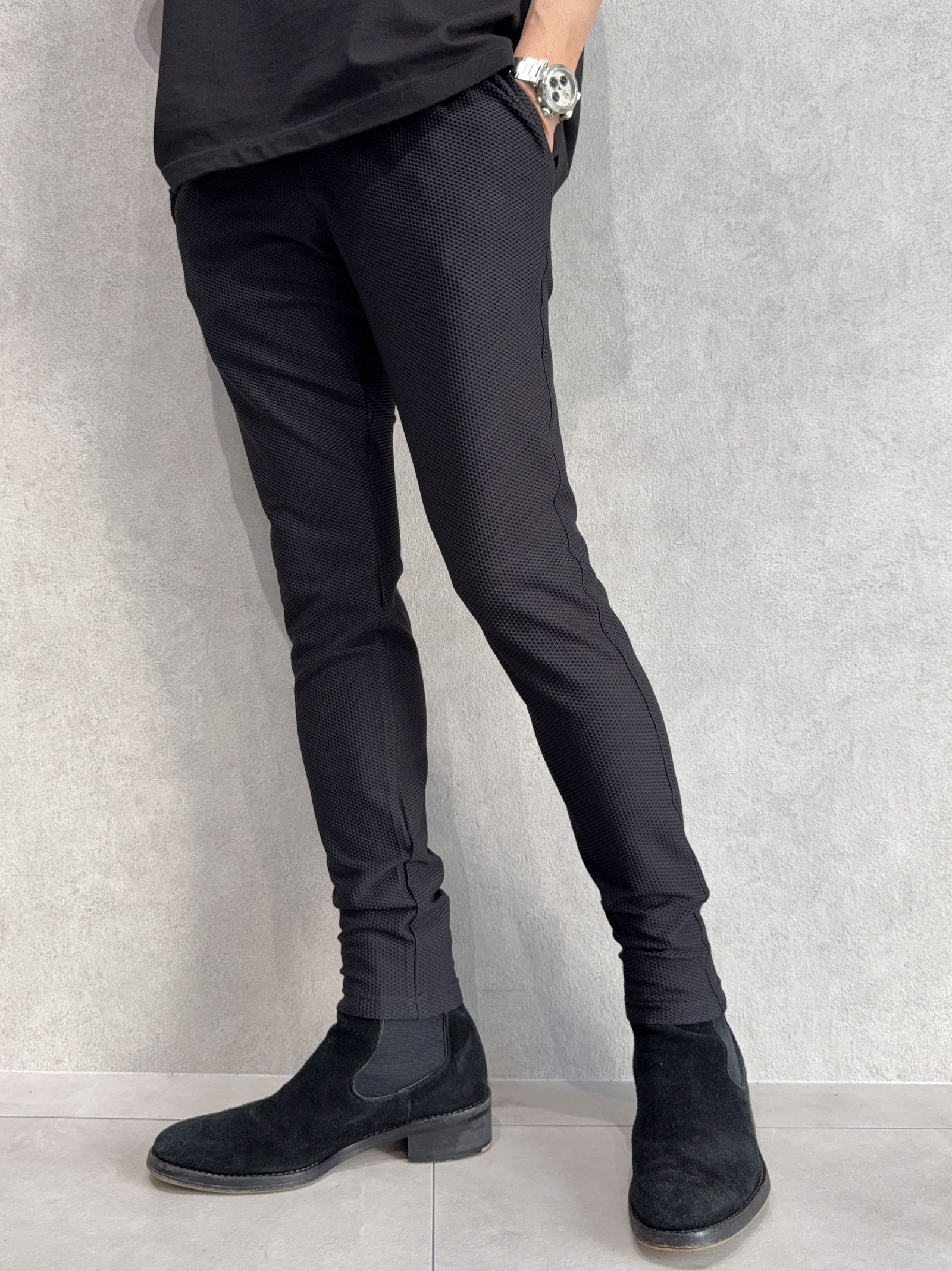 CHRIS EASY TUCK PANTS / RC40-ST-016T / イージータックパンツ / メッシュブラック