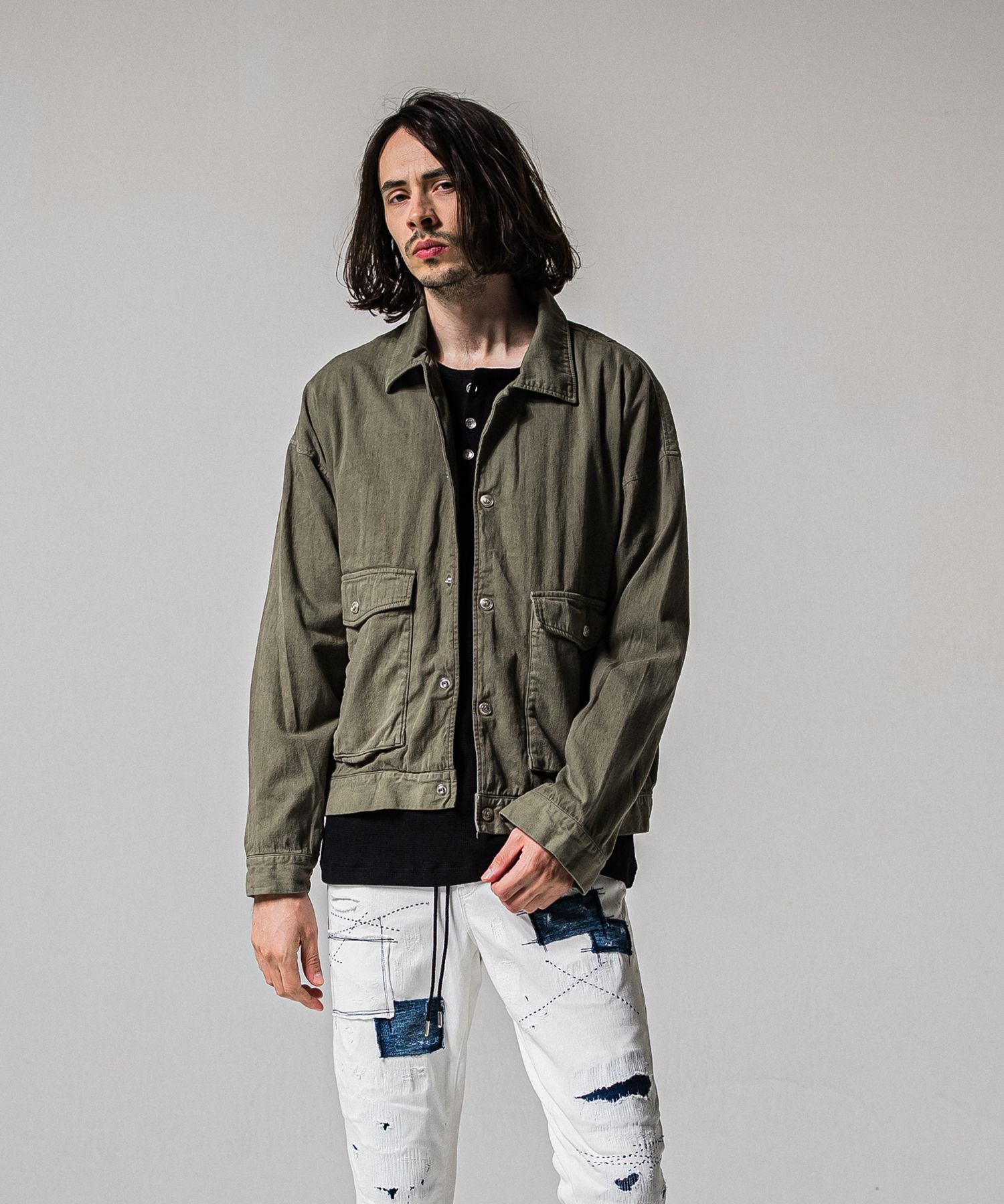 LDENIM AG FLIGHT JACKET / RC39-JK-003 / デニムフライトジャケット / カーキ (3月中旬入荷予定)