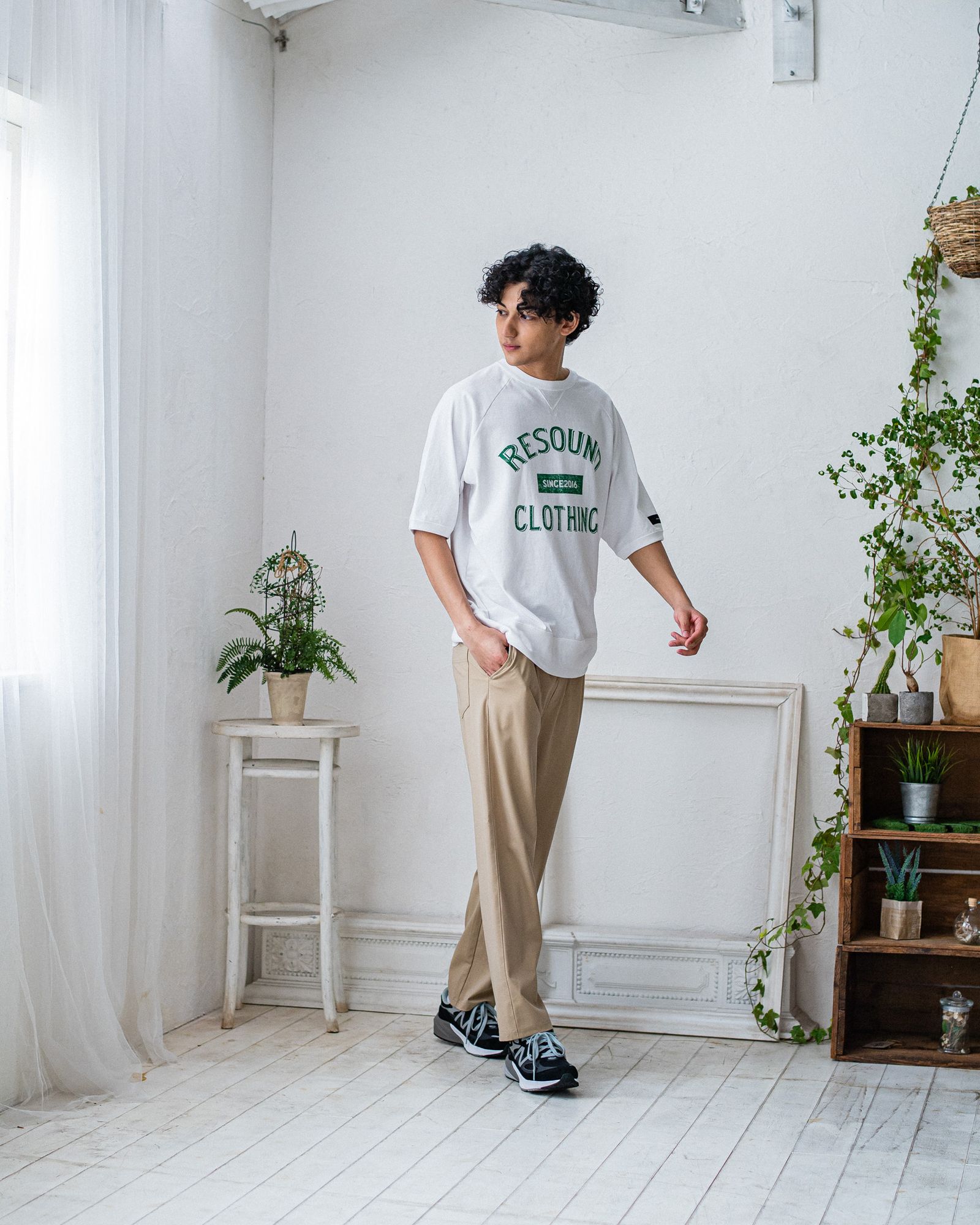 CHRIS EASY WIDE TUCK PANTS / RC32-ST-016WT / ワイドタックパンツ / ベージュ