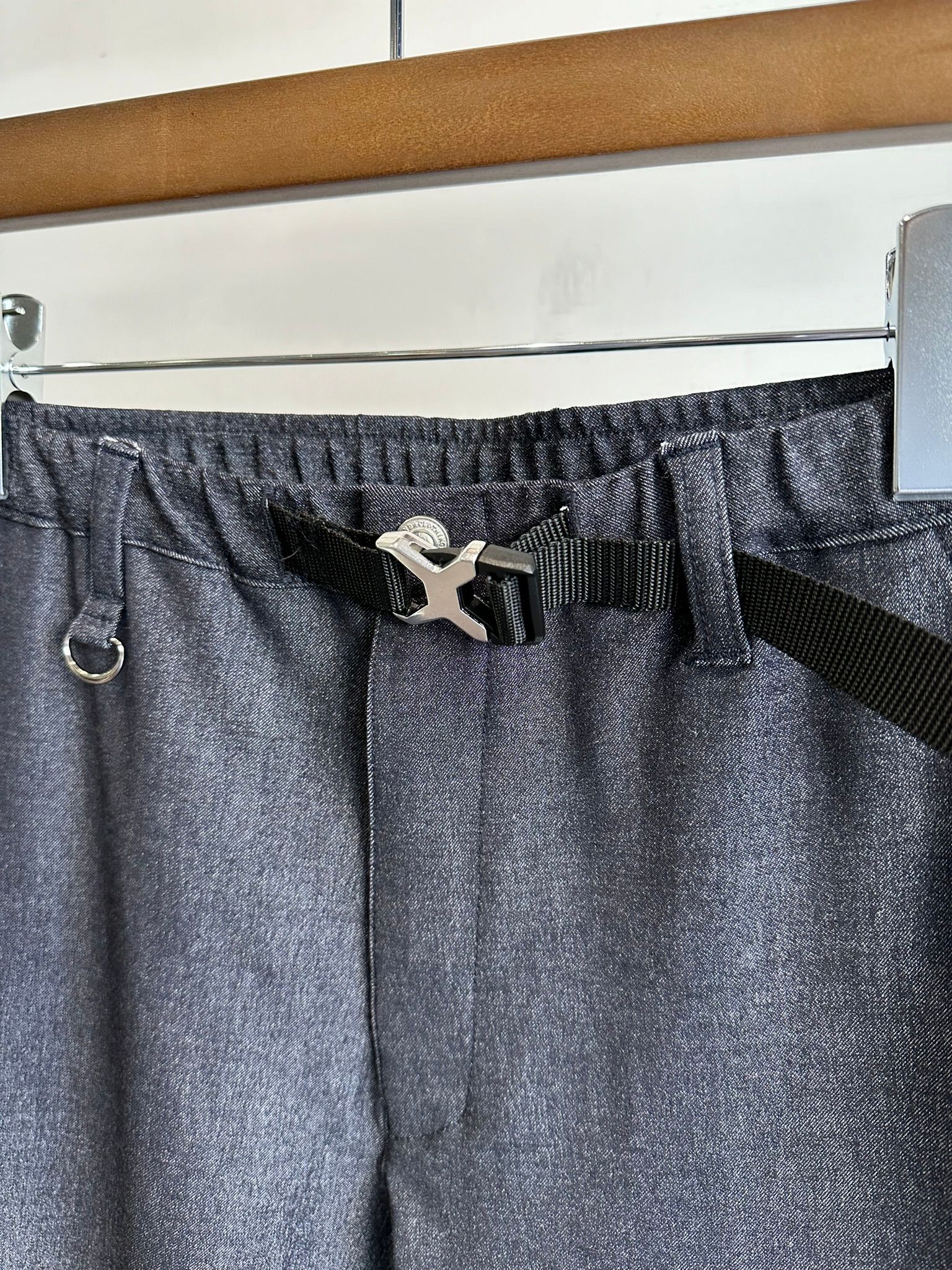 PAT WIDE EASY PANTS / RC31-ST-036 / ベルト付きテーパードワイドパンツ / デニム