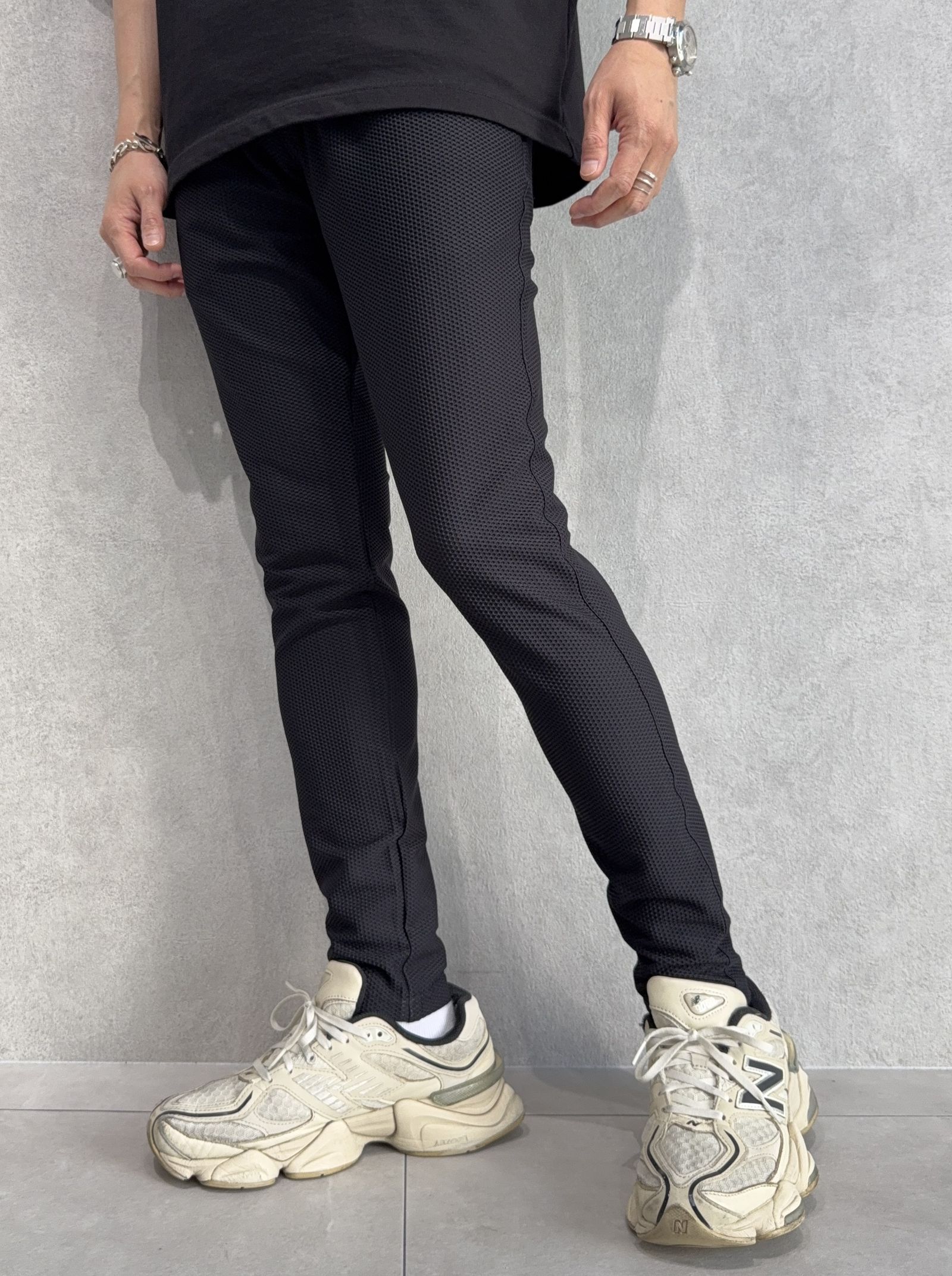 CHRIS EASY TUCK PANTS / RC40-ST-016T / イージータックパンツ / メッシュブラック