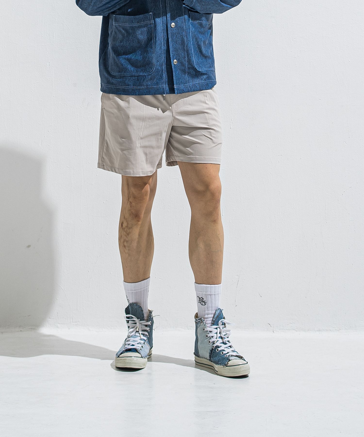 TV NYLON SHORTS / RC40-HP-004 / リラックスナイロンショーツ / グレージュ (6月上旬入荷予定)