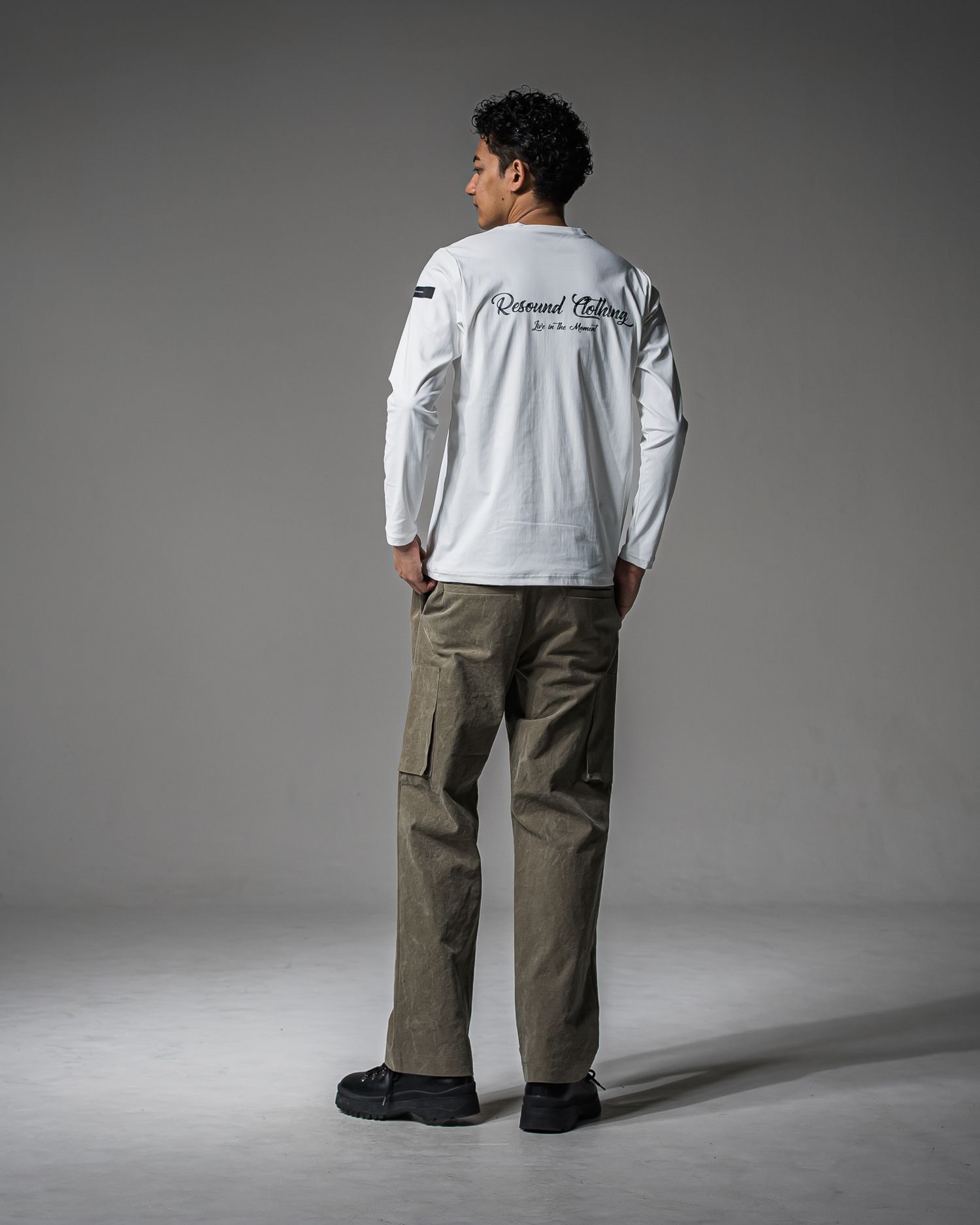 DAVID CARGO PANTS / RC37-ST-040 / ミリタリーワイドカーゴパンツ / ヴィンテージカーキ