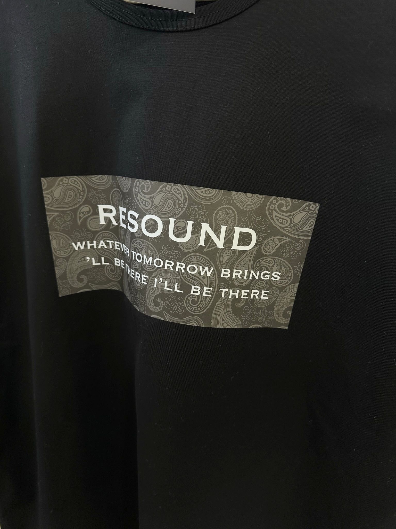 BANDANA BOX ROGO OVER TEE / RC28-T-003 / ボックスロゴビッグTシャツ / ブラック